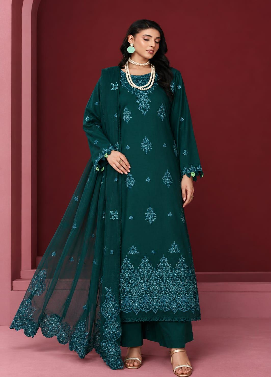 Jahanara Luxury Viscose & Chiffon Embroidered by IRSA Article -02