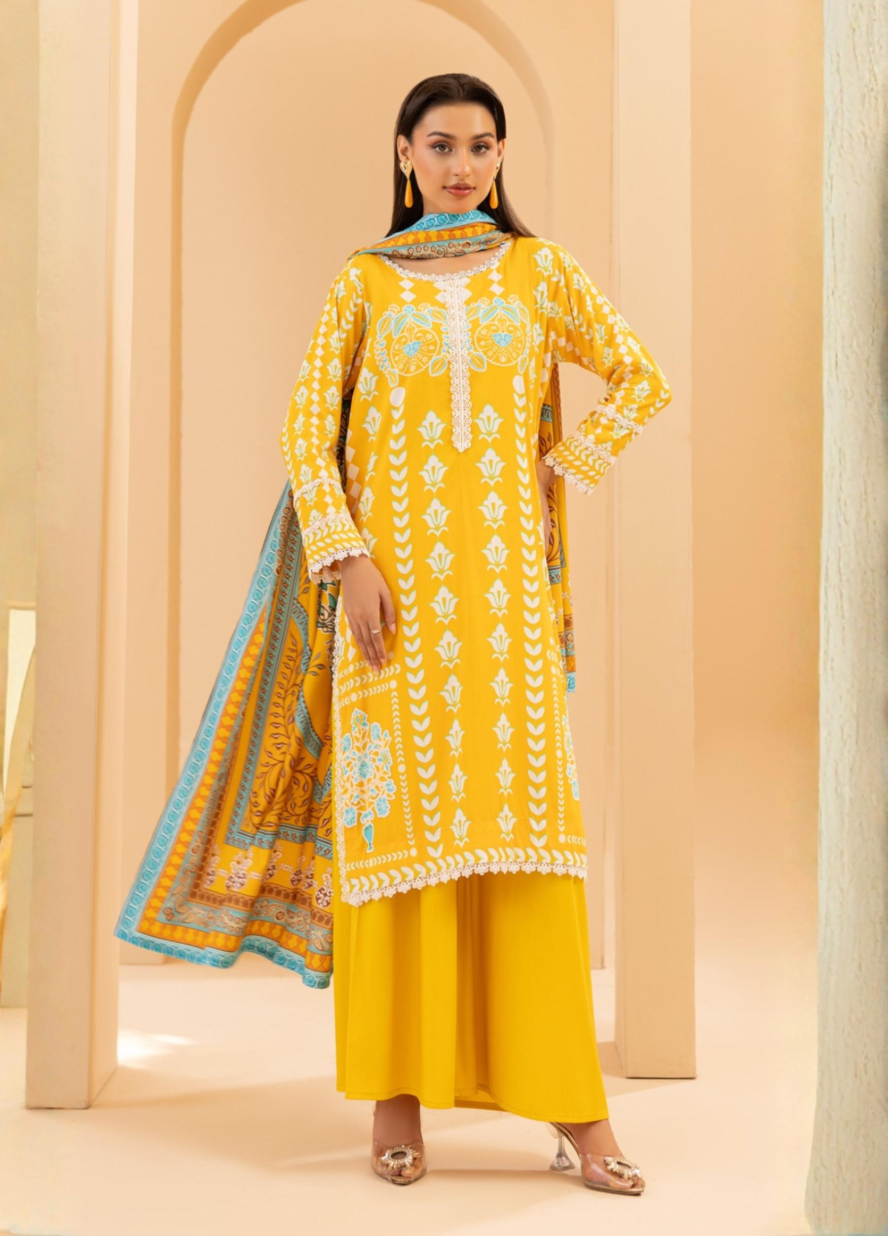 Fatima Maryam by Motifz Unstitched  Linen Print 3 Piece Suits Volume:2 Design:03