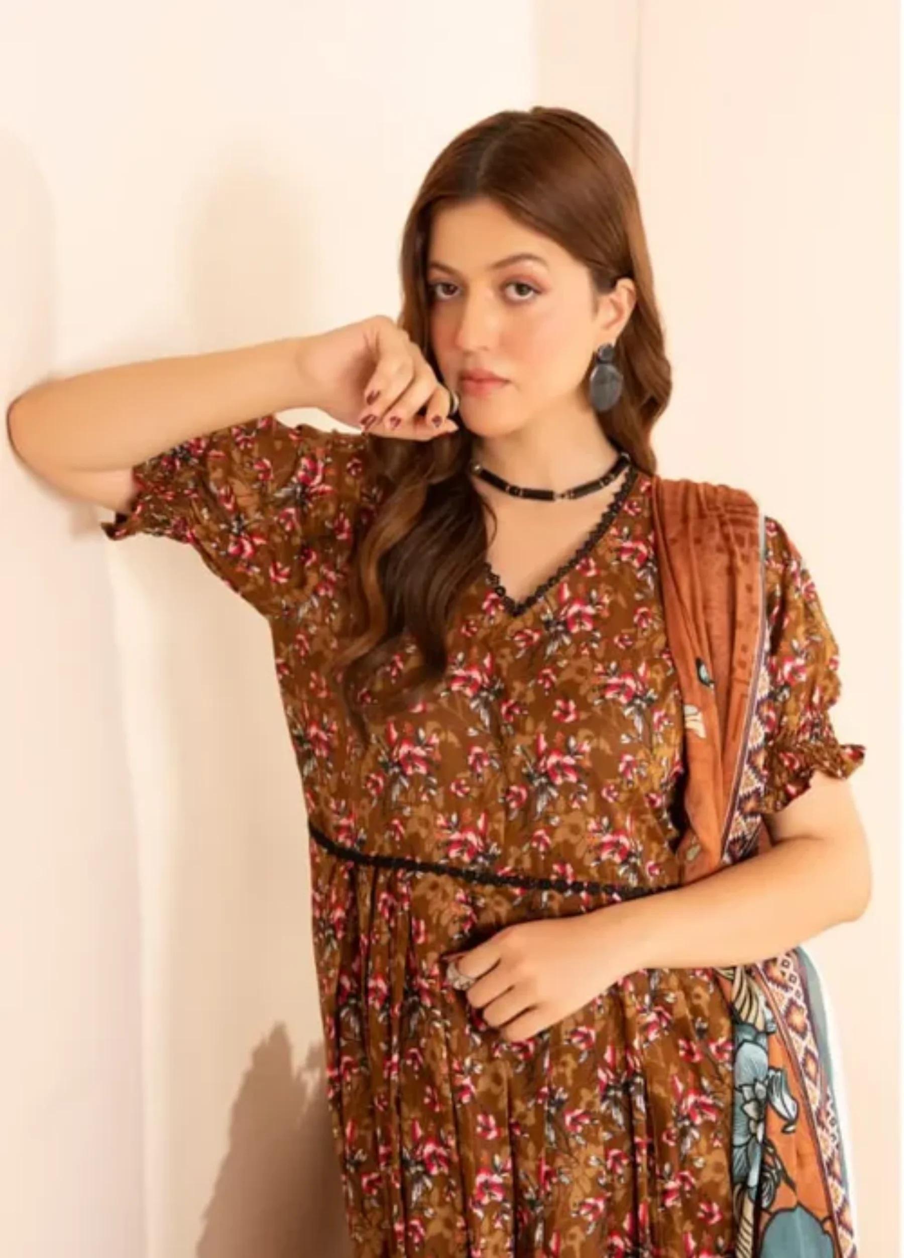 Mahi by Marooj Unstitched Lawn Print 3 Piece Suits VOL-17 D-117 - Image 3