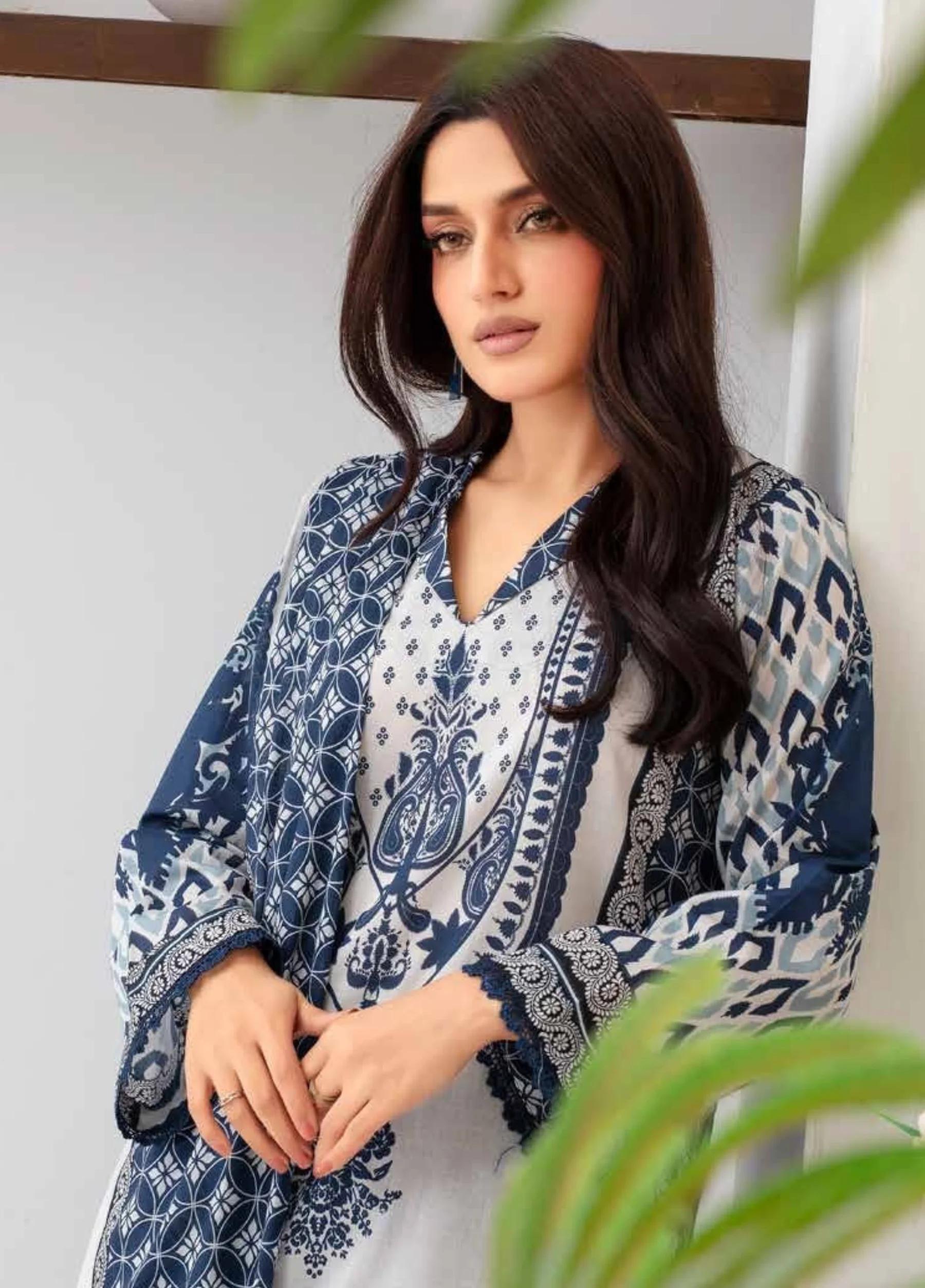 FABIHA by Feroza Unstitched  Lawn Print 3 Piece Suits VOL-1 D-10