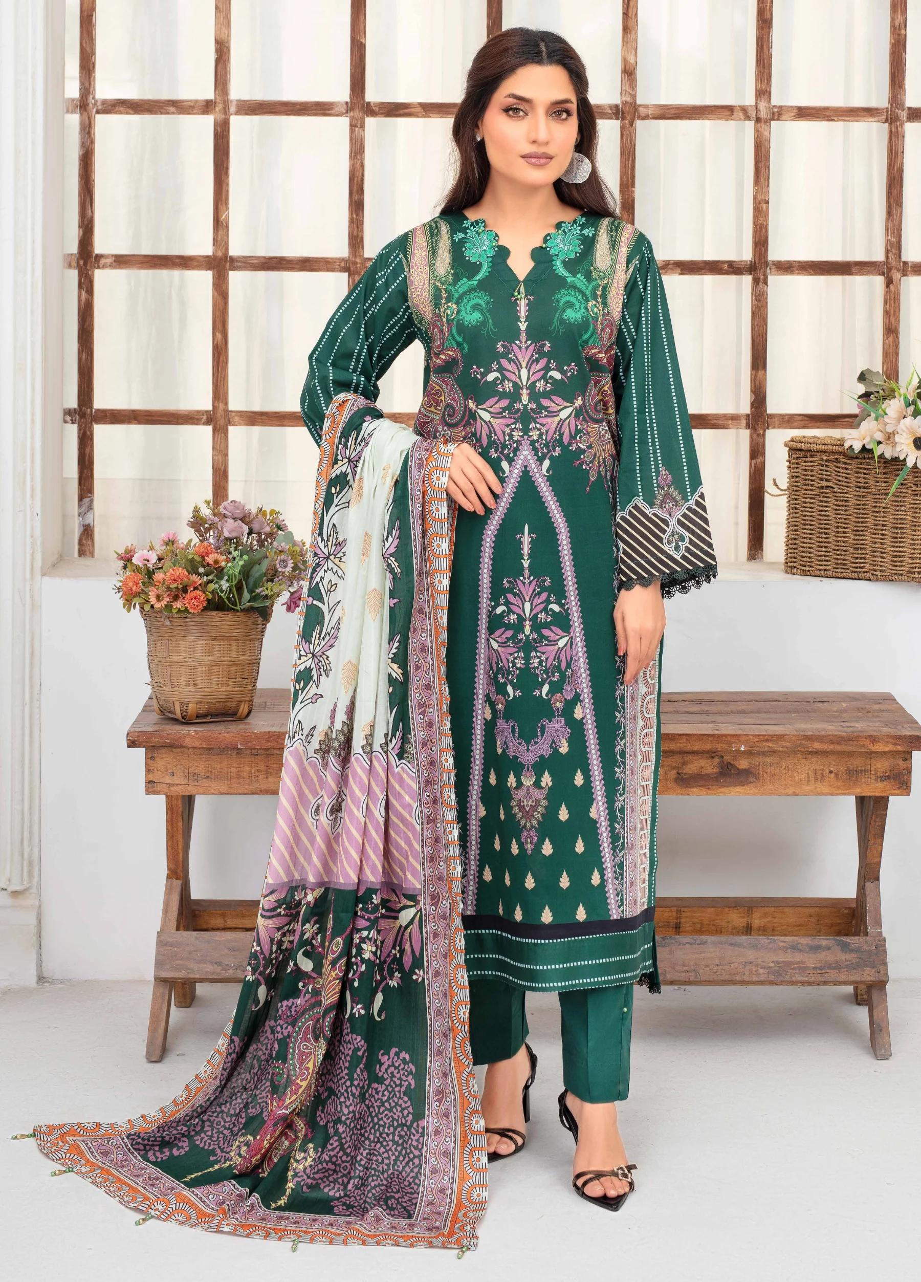 FABIHA by Feroza Unstitched  Lawn Print 3 Piece Suits VOL-01 D-06