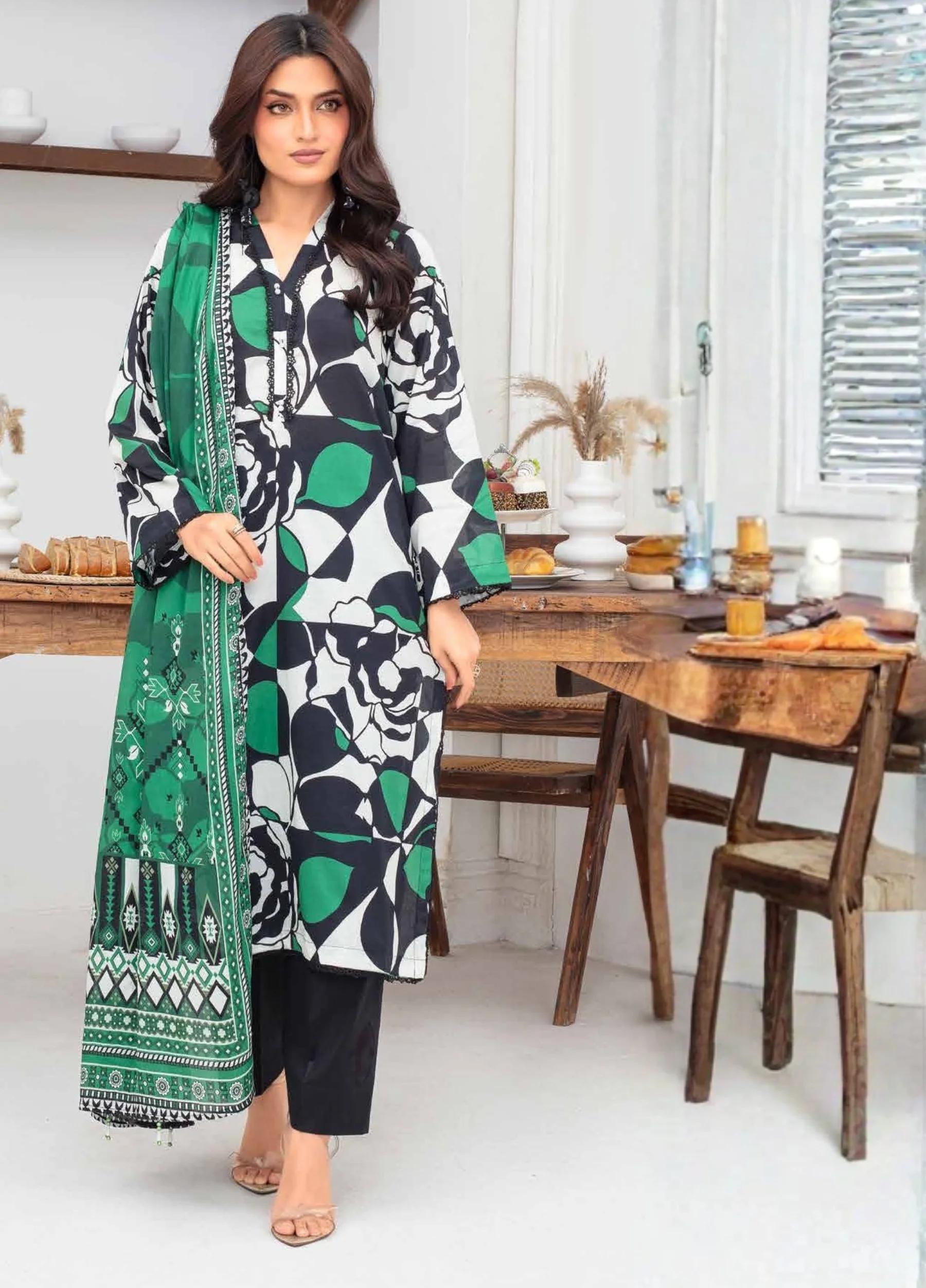 FABIHA by Feroza Unstitched  Lawn Print 3 Piece Suits VOL-01 D-03