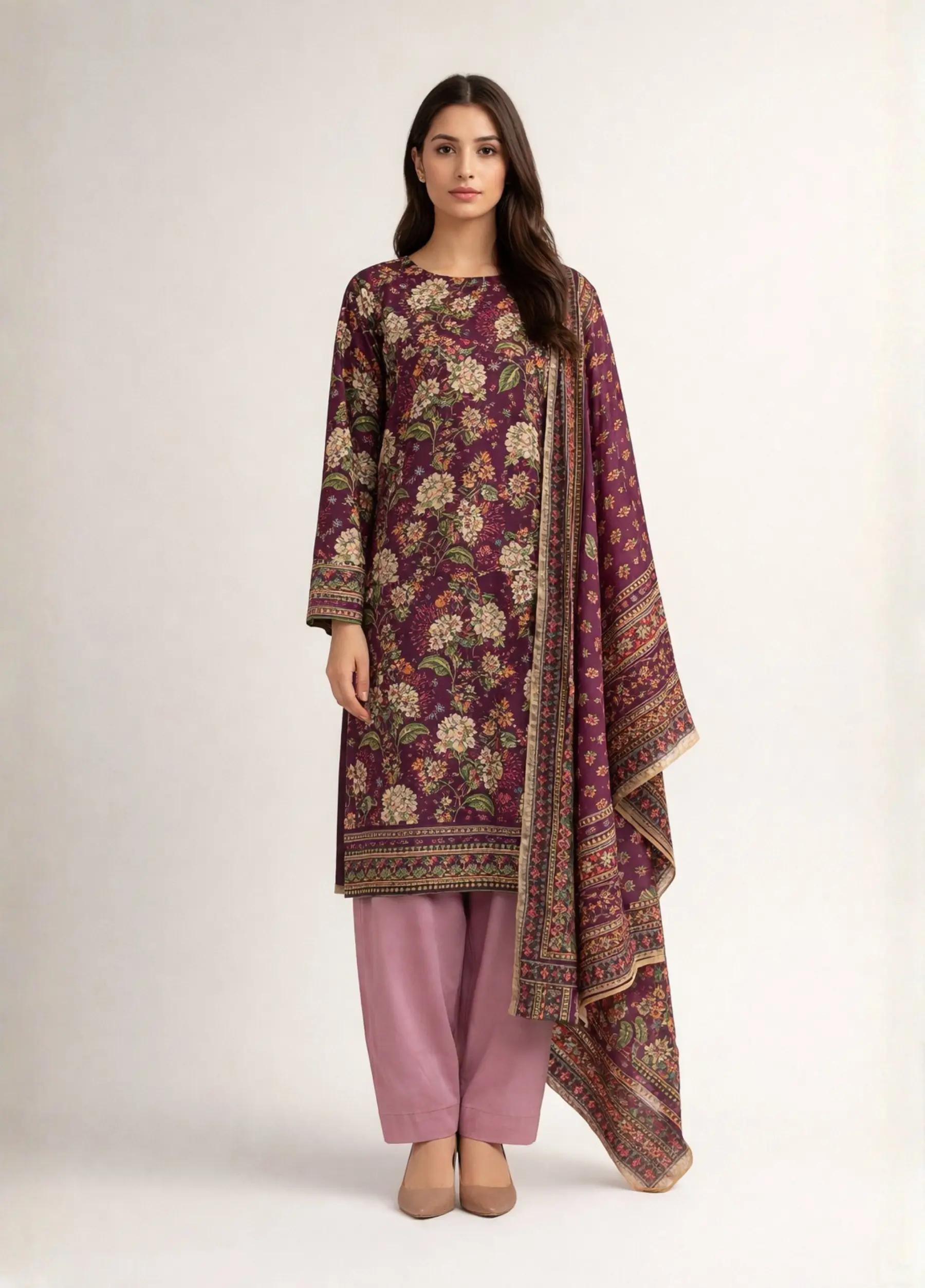 Raiha Unstitched Luxury Lawn Basant Collection Print 3 Piece Suit Article No.R3143-128