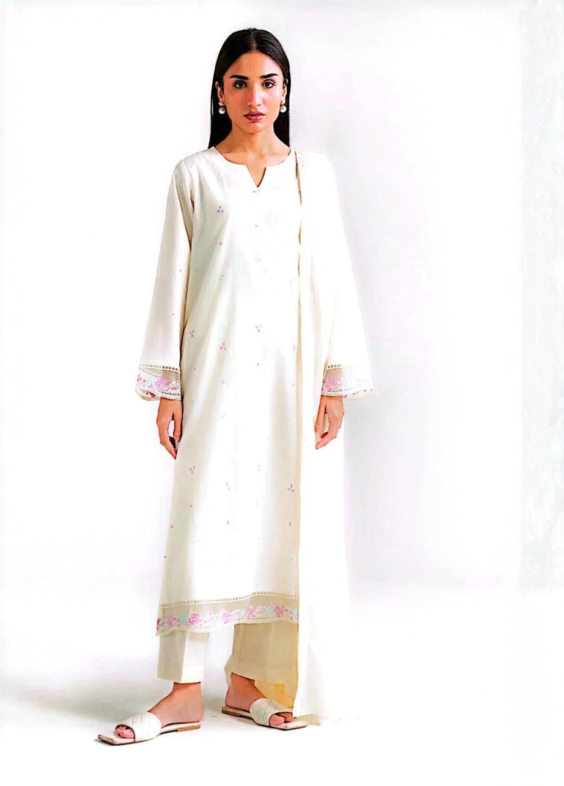 Beyond East Beena Embroidered Lawn 3 PC Suit | Summer Collection – Design 6