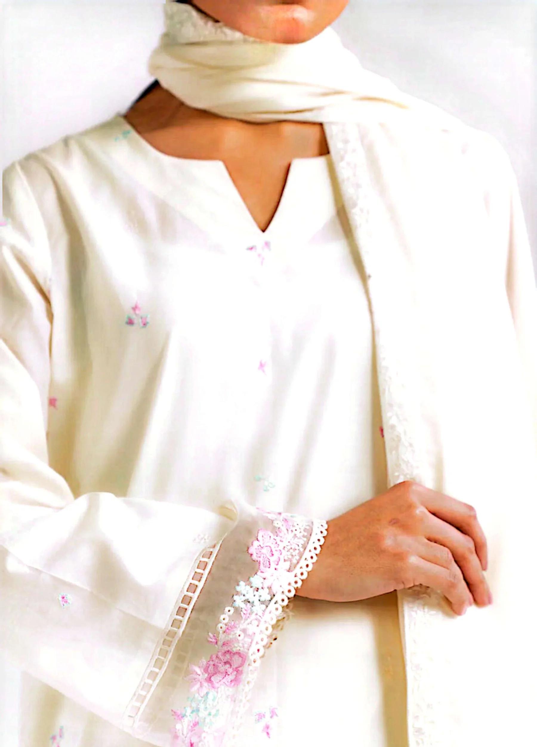 Beyond East Beena Embroidered Lawn 3 PC Suit | Summer Collection – Design 6 - Image 3