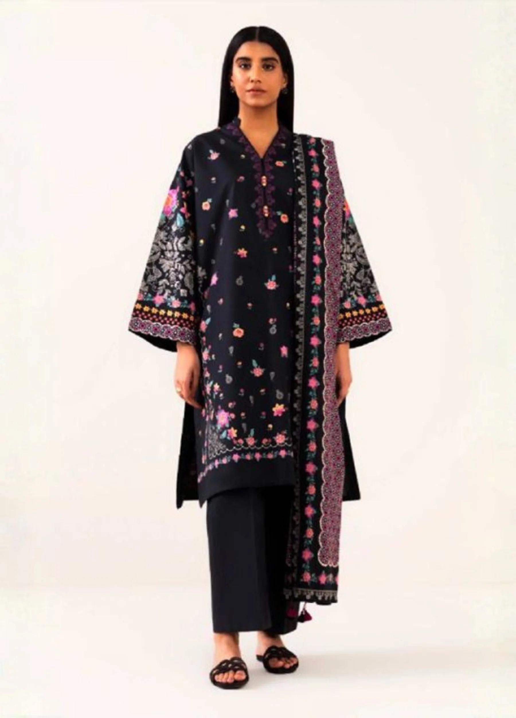 Sapphire Daily Summer Collection – 3 Piece Printed Lawn Suit | Design 01