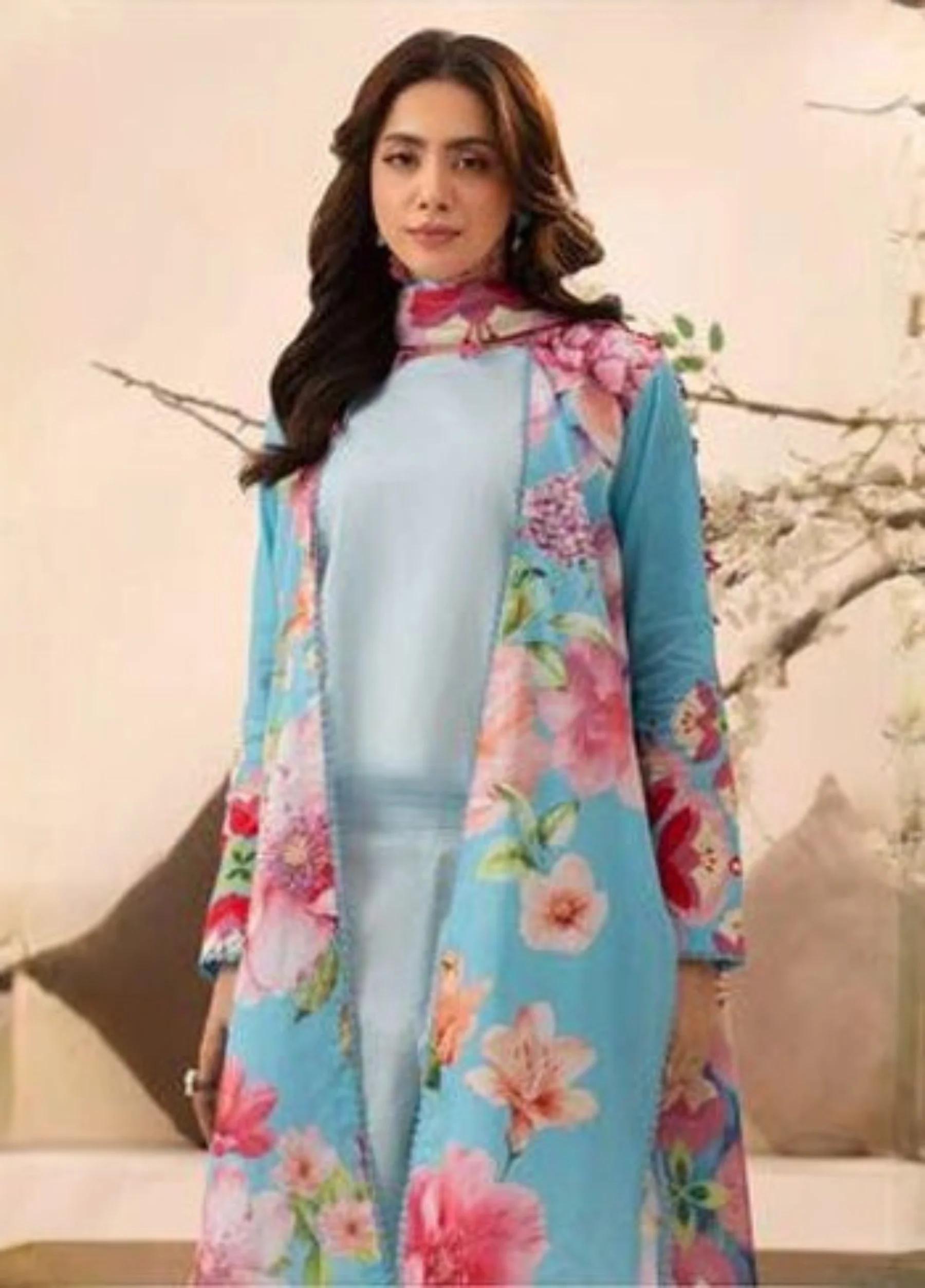 Haseen By Rangreza – Unstitched 3 PC Lawn Collection | Art 01