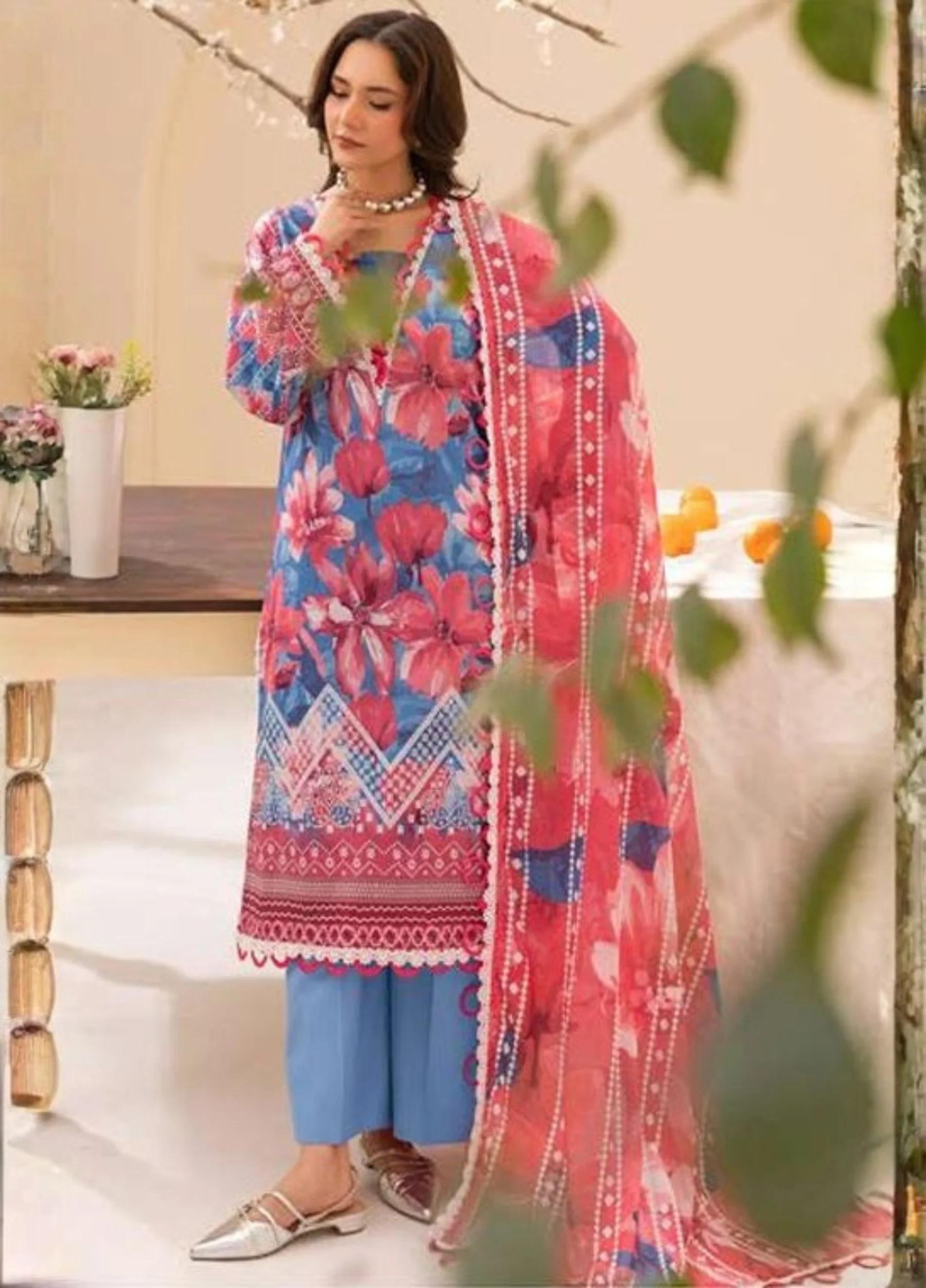 Haseen By Rangreza – Unstitched 3 PC Lawn Collection | Art 07