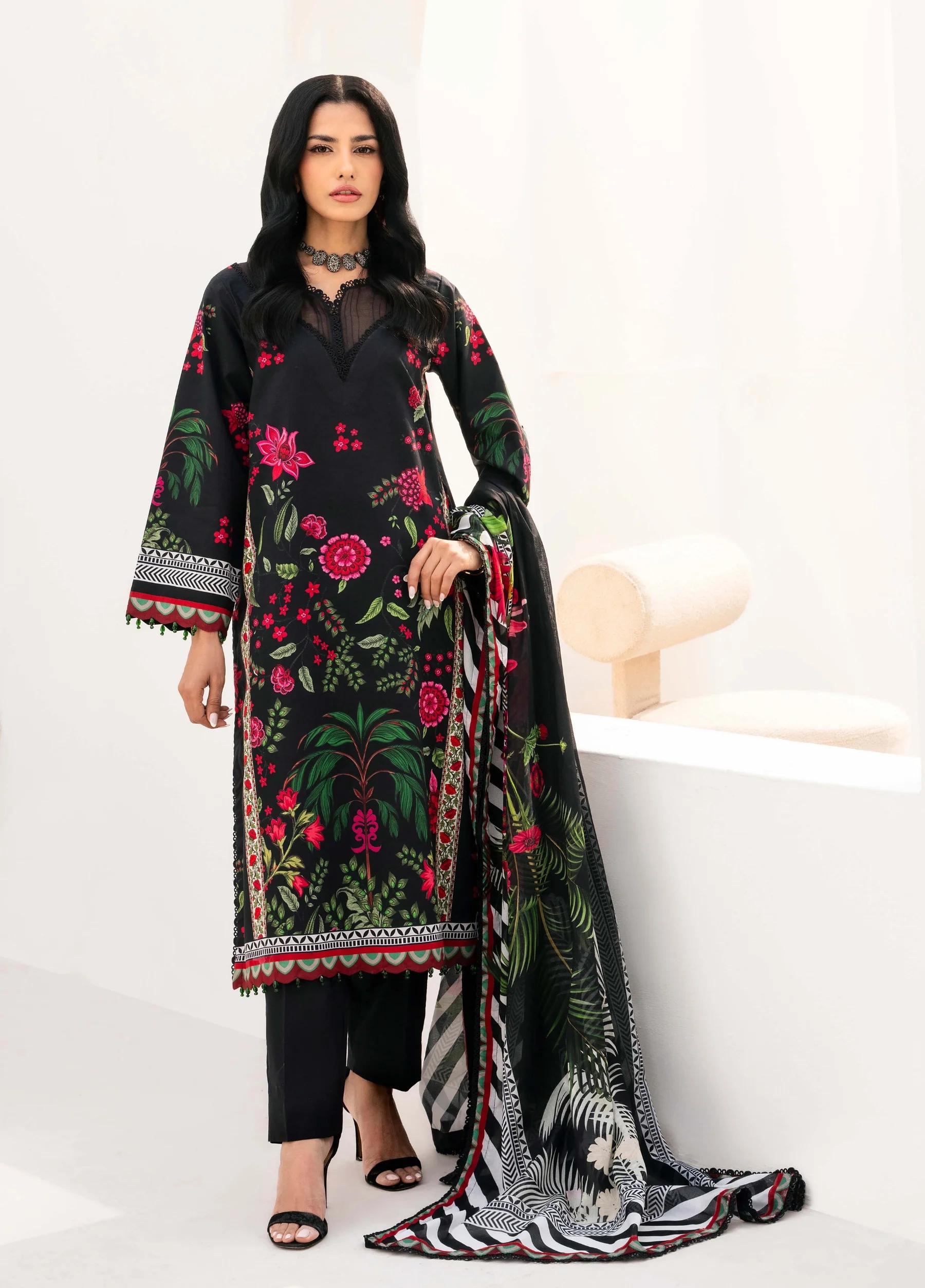 Yakin by Asifa – 3-Piece Unstitched Lawn Suit | Summer Collection 2026 | Article YBA-01