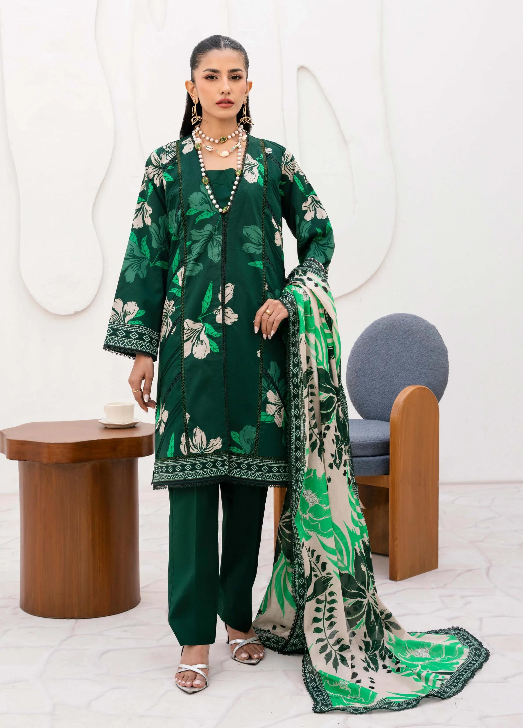 Yakin by Asifa – 3-Piece Unstitched Lawn Suit | Summer Collection 2026 | Article YBA-03