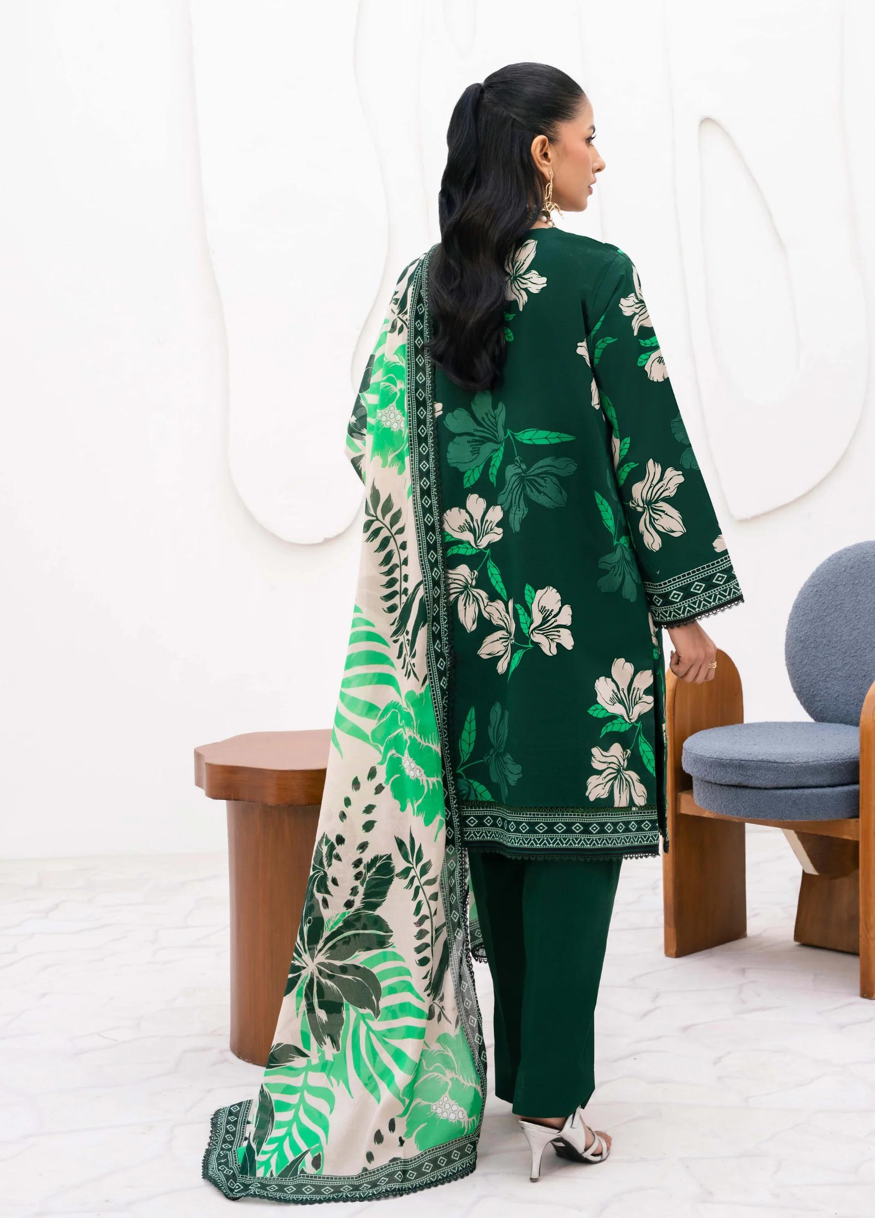 Yakin by Asifa – 3-Piece Unstitched Lawn Suit | Summer Collection 2026 | Article YBA-03 - Image 4