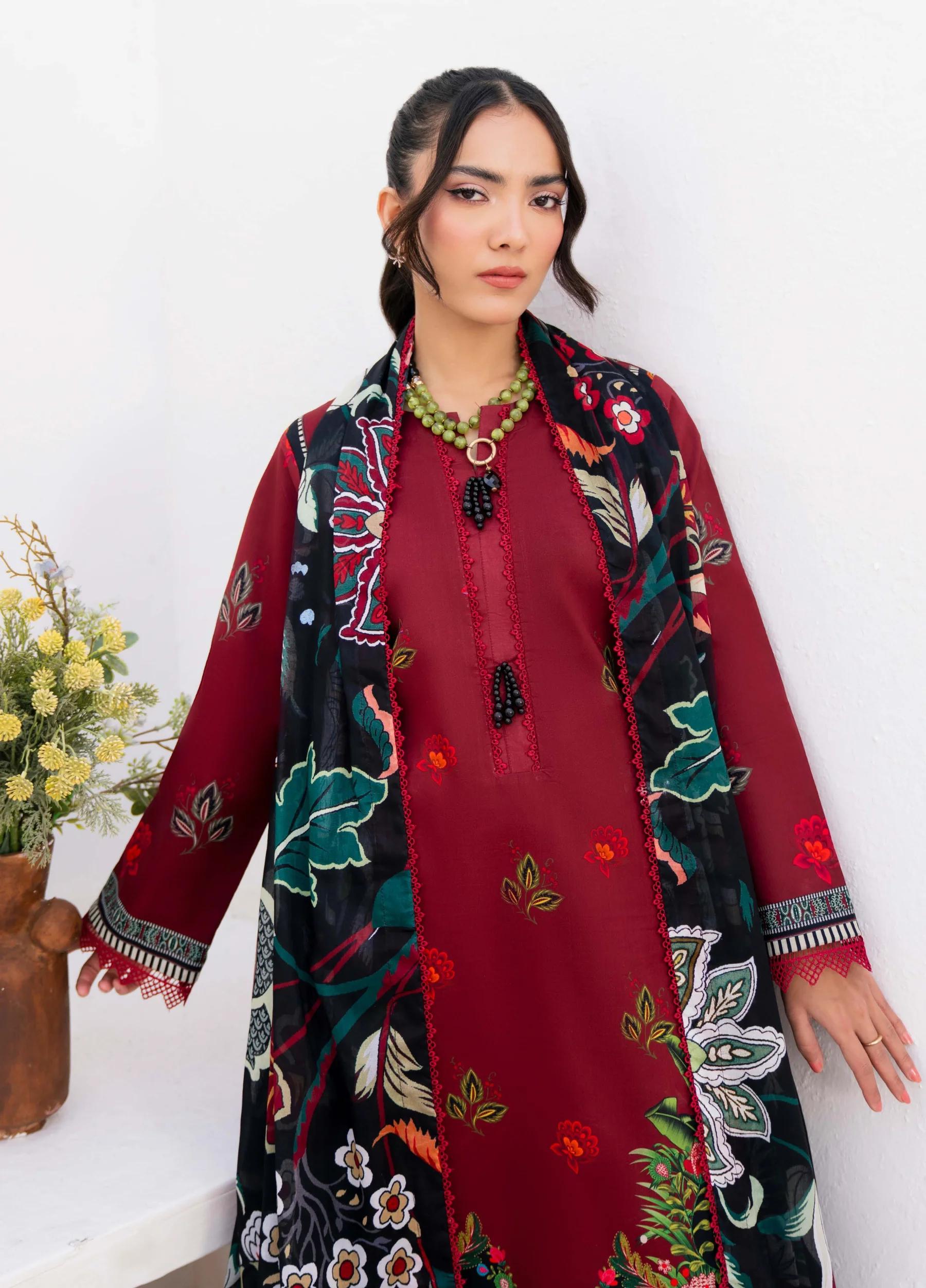 Yakin by Asifa – 3-Piece Unstitched Lawn Suit | Summer Collection 2026 | Article YBA-06