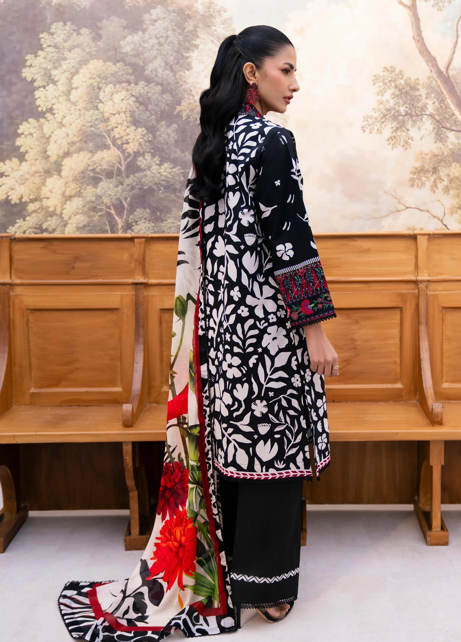 Yakin by Asifa – 3-Piece Unstitched Lawn Suit | Summer Collection 2026 | Article YBA-08