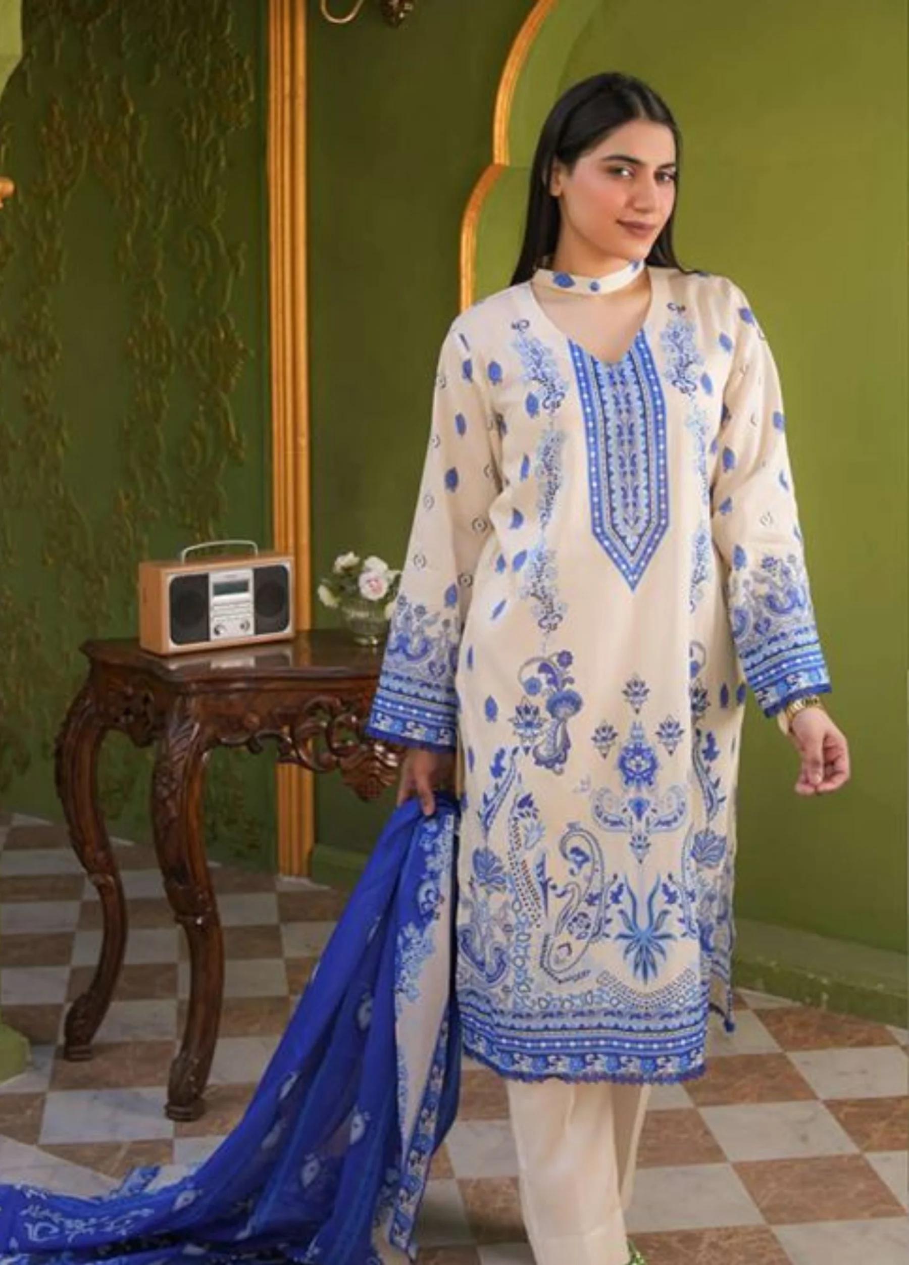 Coral By Mavi Unstitched Luxury Lawn 2026 – Volume 1 | Design 2