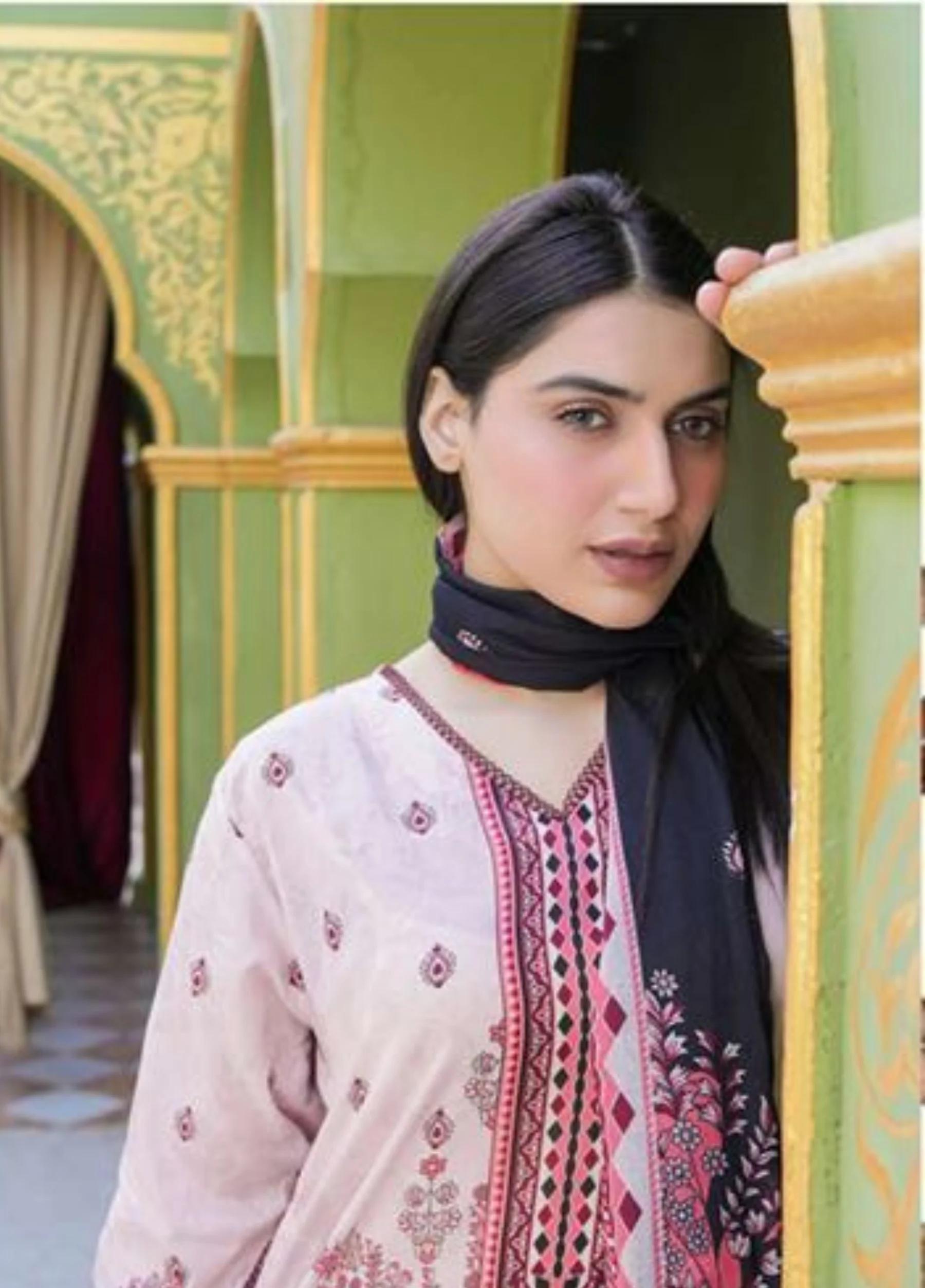 Coral By Mavi Unstitched Luxury Lawn 2026 – Volume 1 | Design 7 - Image 3