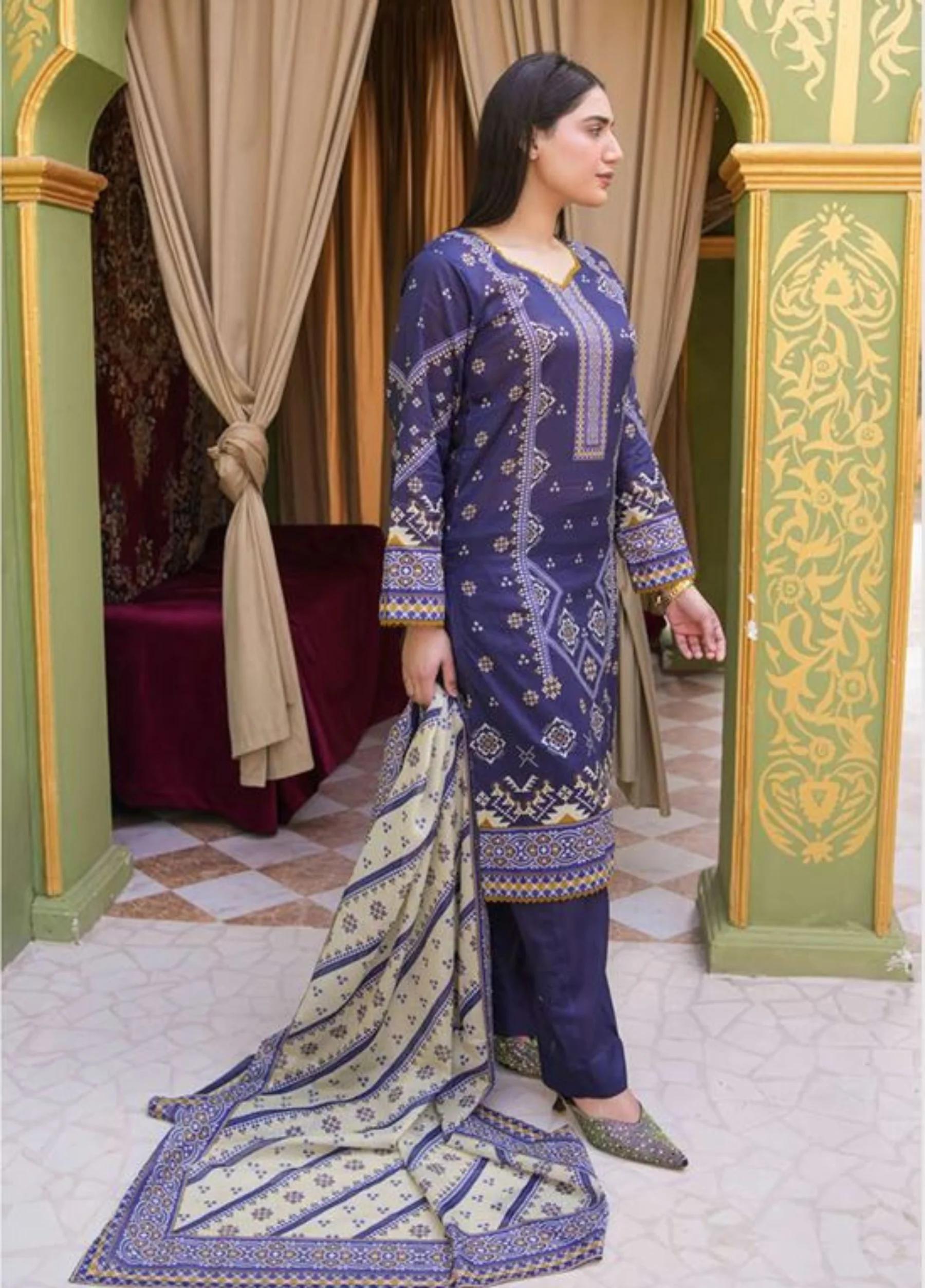 Coral By Mavi Unstitched Luxury Lawn 2026 – Volume 1 | Design 9