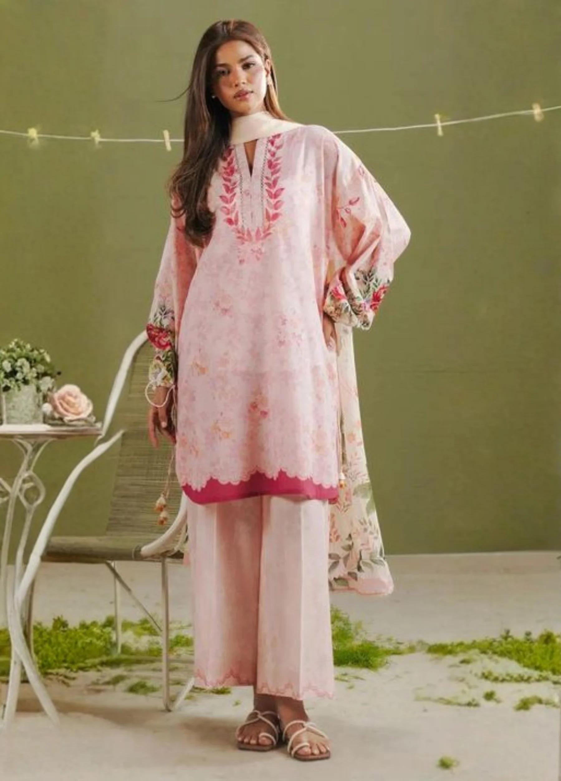 Coco by Zara Shahjahan Printed 3 Piece Suit Summer Collection Art Ayla-8B