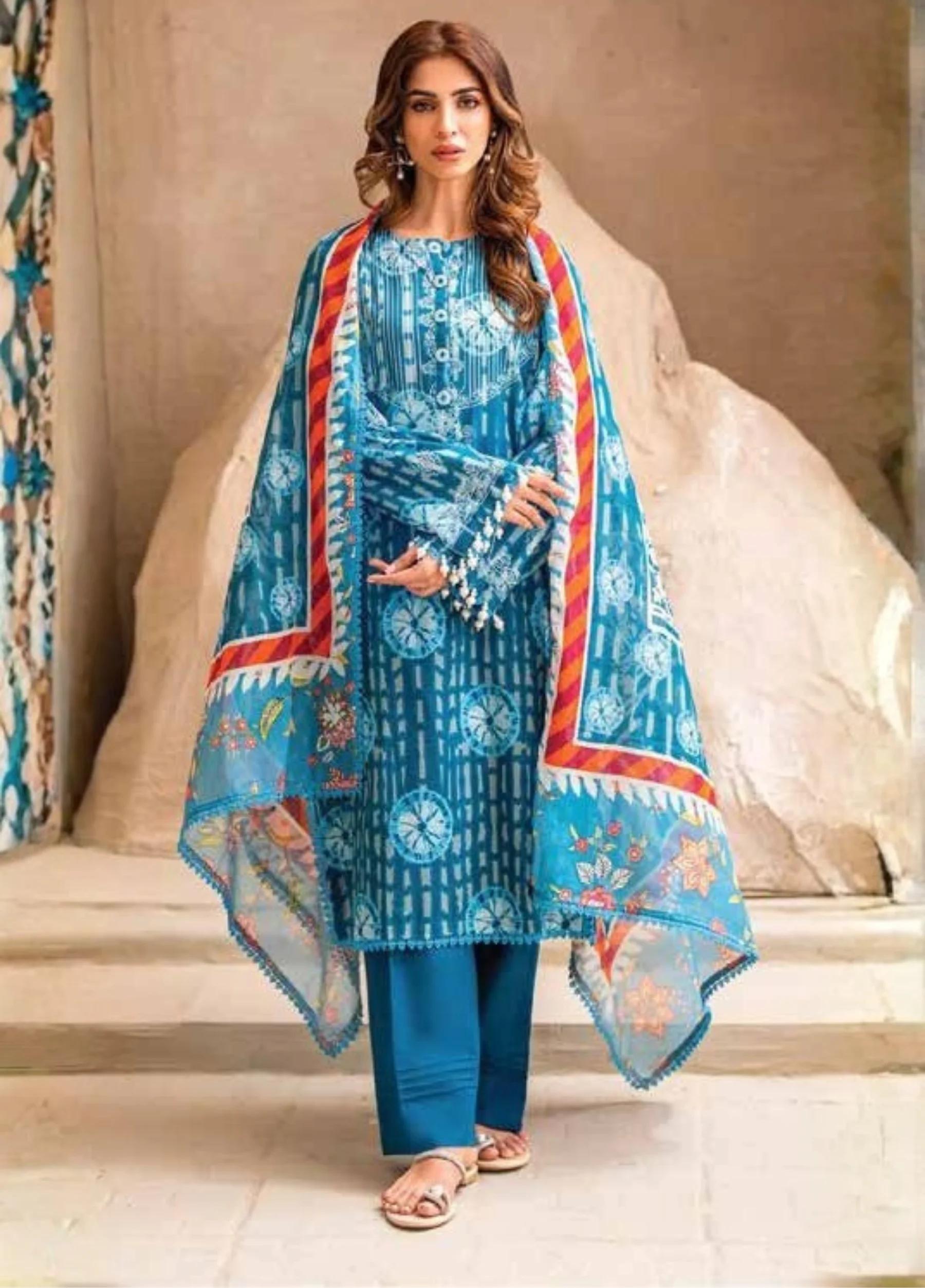 Gul Ahmed Summer Lawn Unstitched 3-Piece Suit – SD-42022