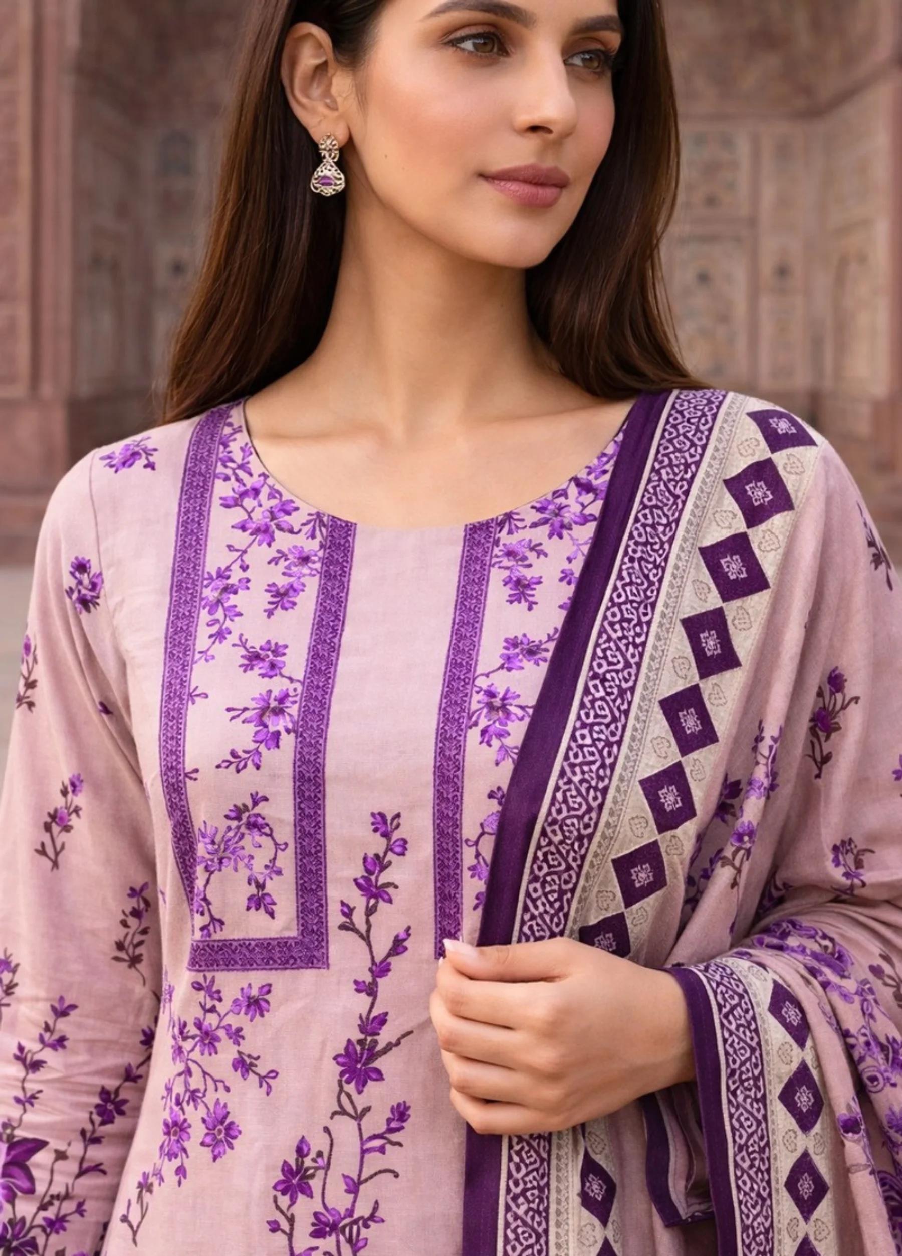 Janan Lawn Collection 2026 – Printed Lawn Suit Summer Collection D-01 - Image 3