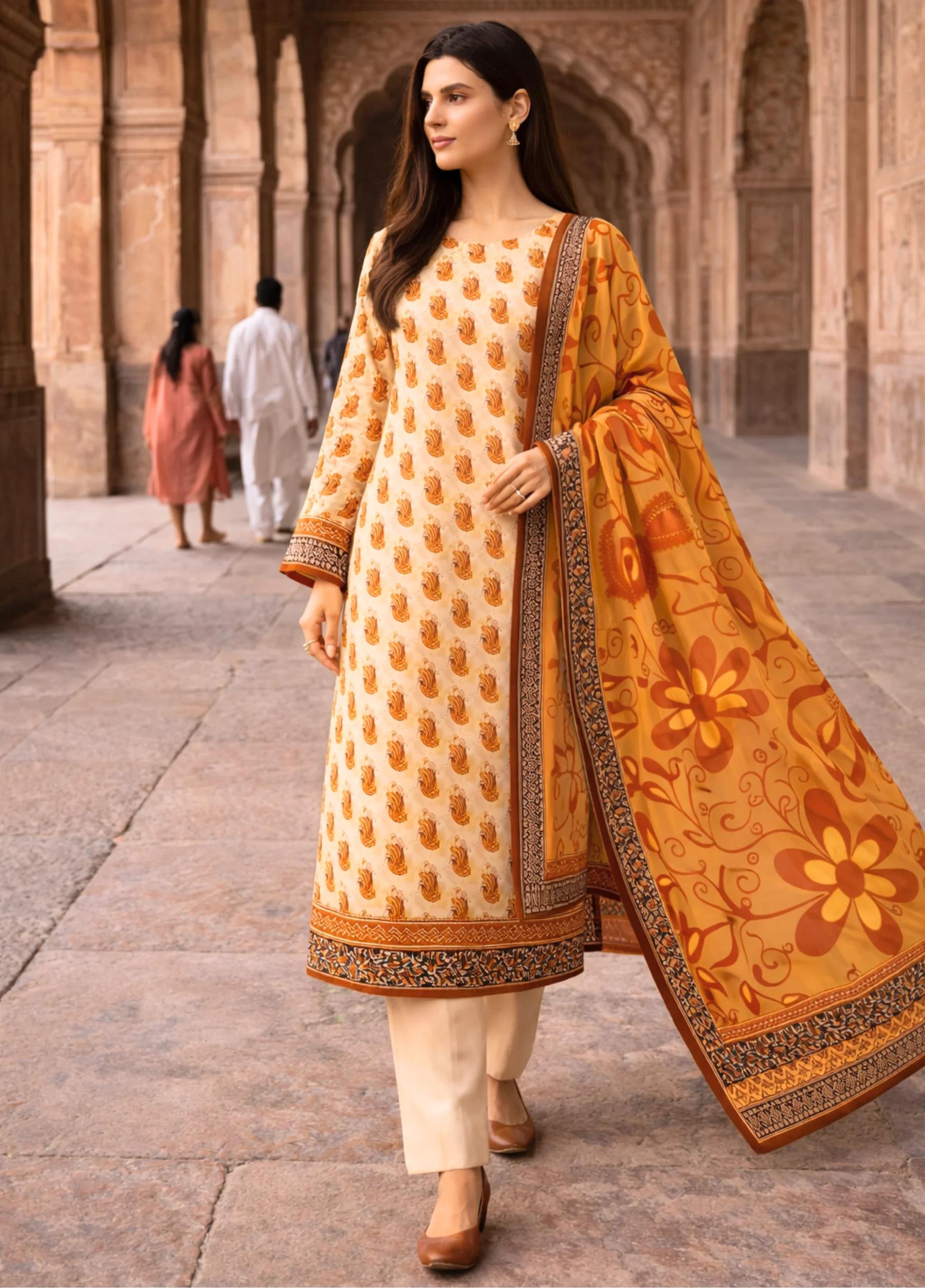 Janan Lawn Collection 2026 – Printed Lawn Suit Summer Collection D-04