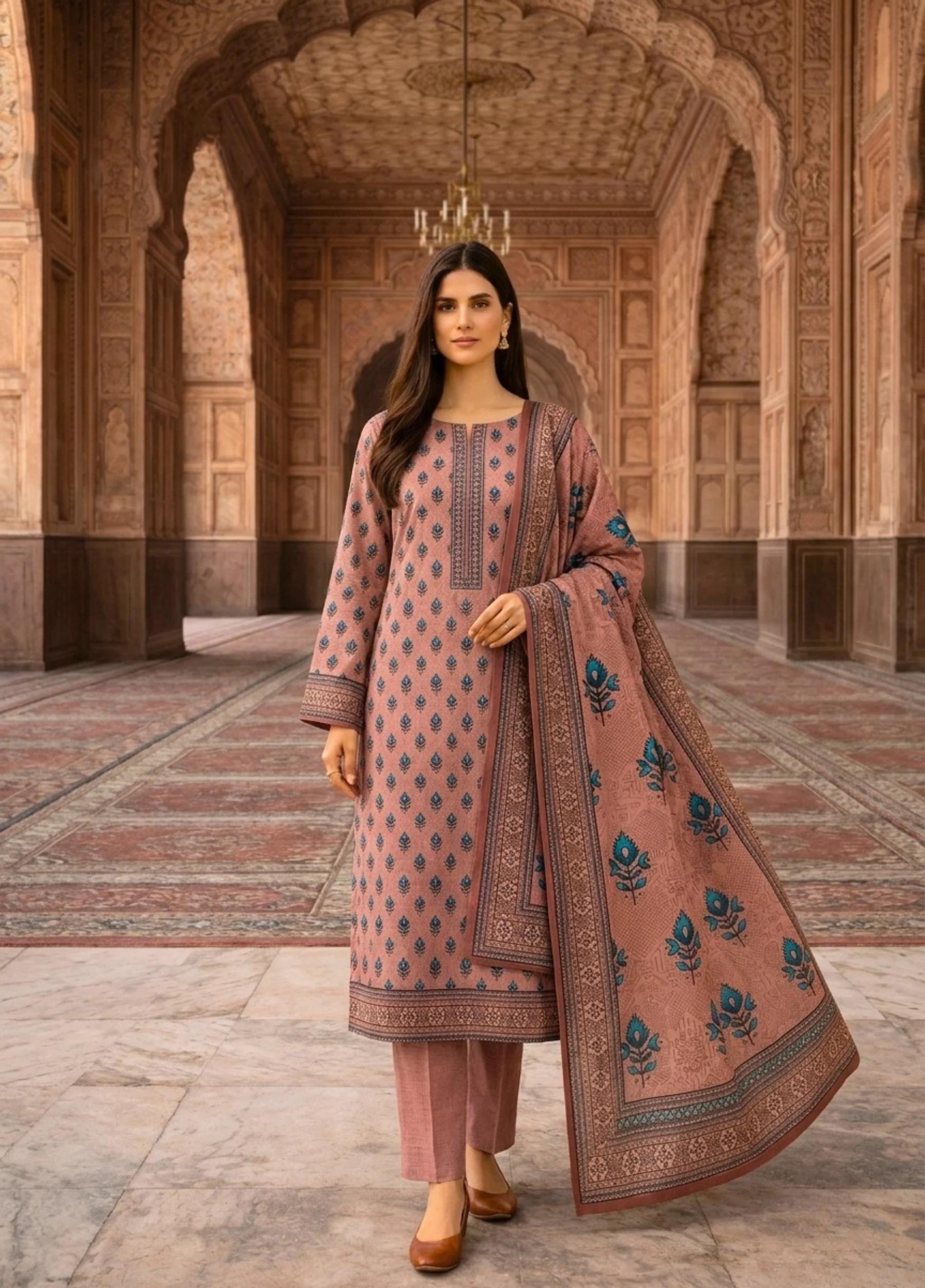 Janan Lawn Collection 2026 – Printed Lawn Suit Summer Collection D-05