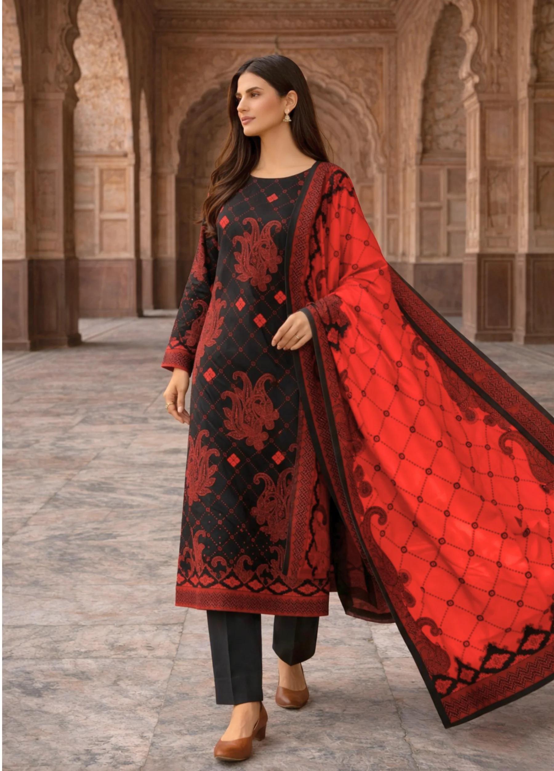 Janan Lawn Collection 2026 – Printed Lawn Suit Summer Collection D-06