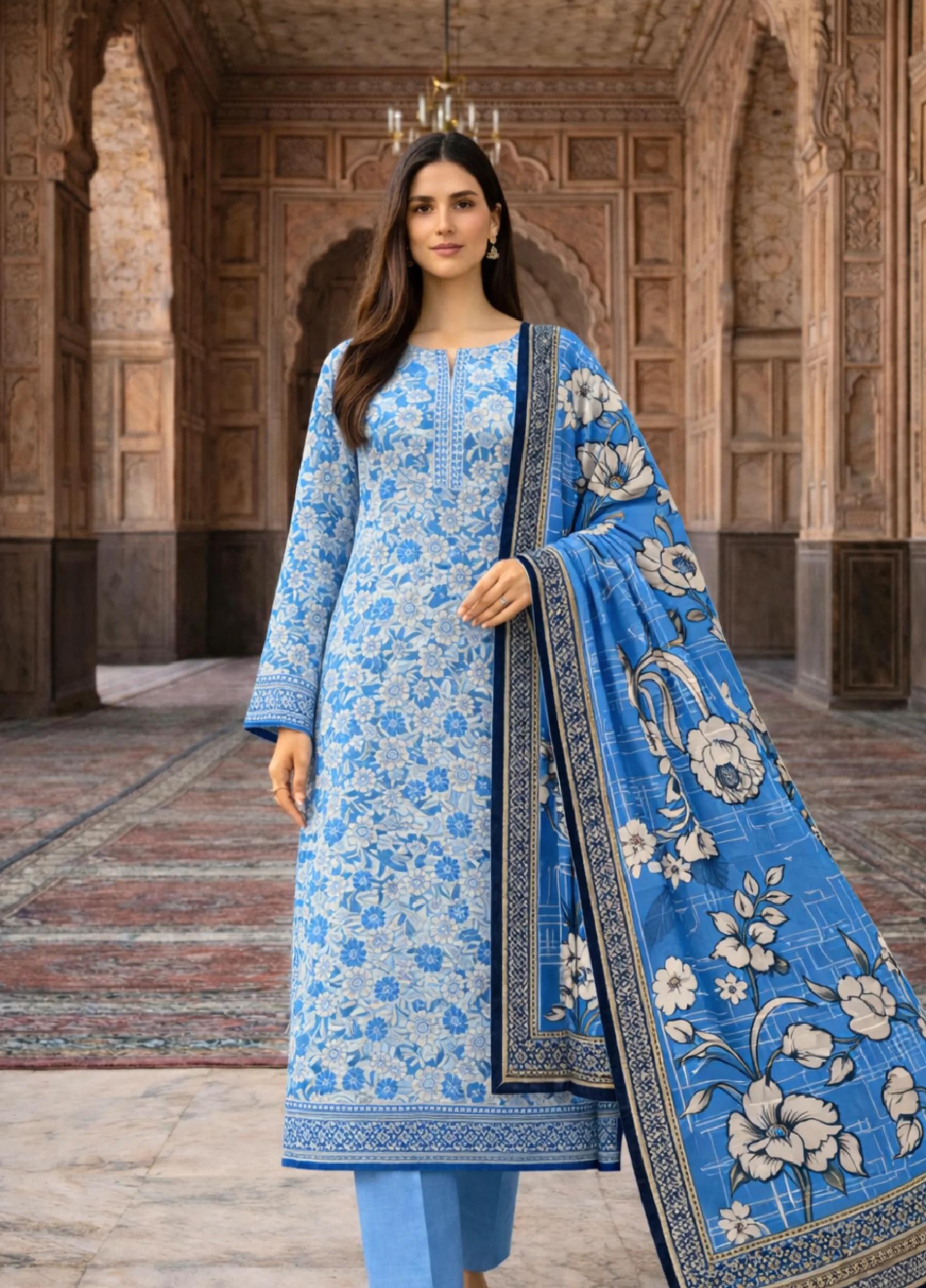 Janan Lawn Collection 2026 – Printed Lawn Suit Summer Collection D-06