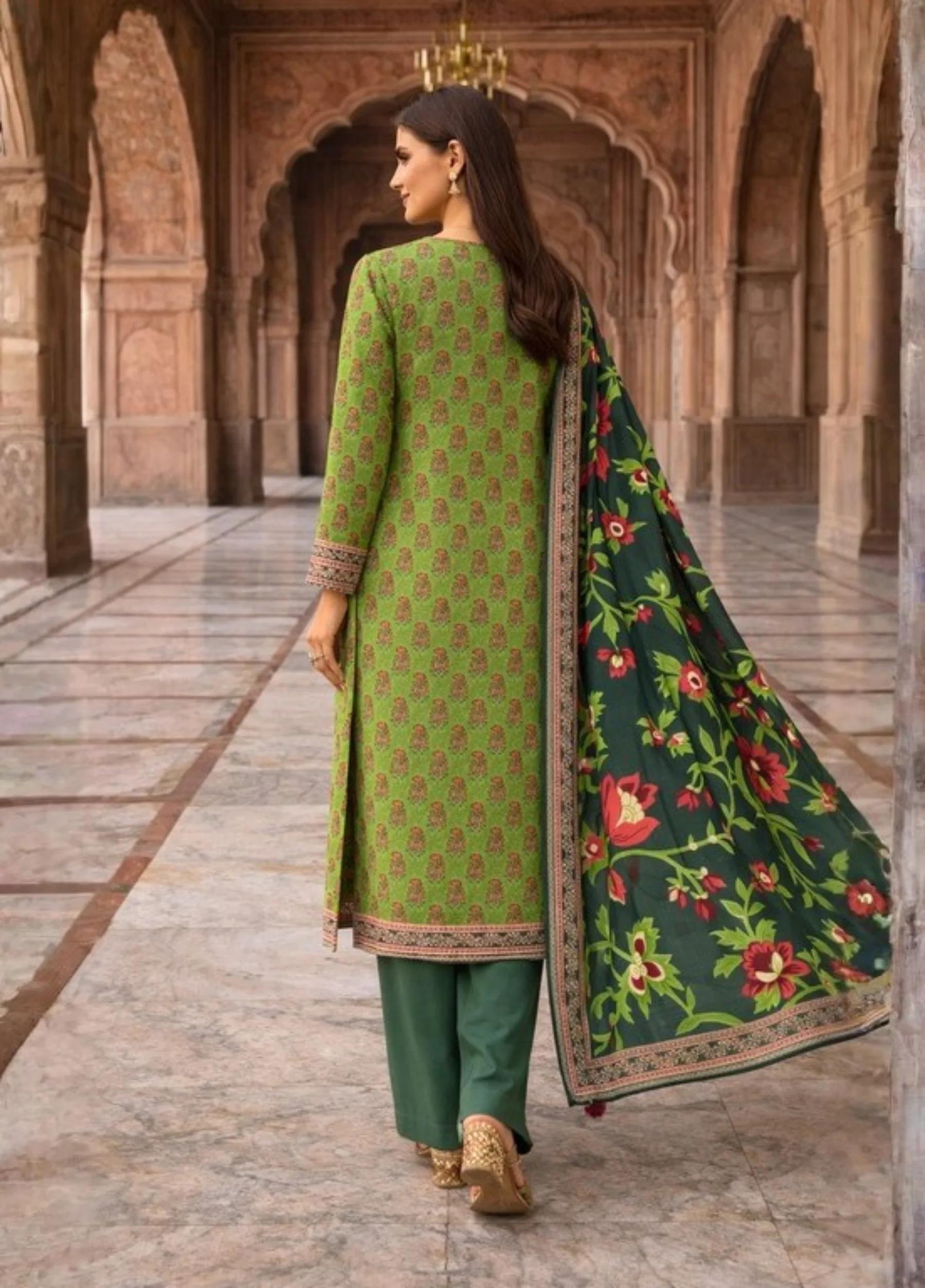 Janan Lawn Collection 2026 – Printed Lawn Suit Summer Collection D-07 - Image 3