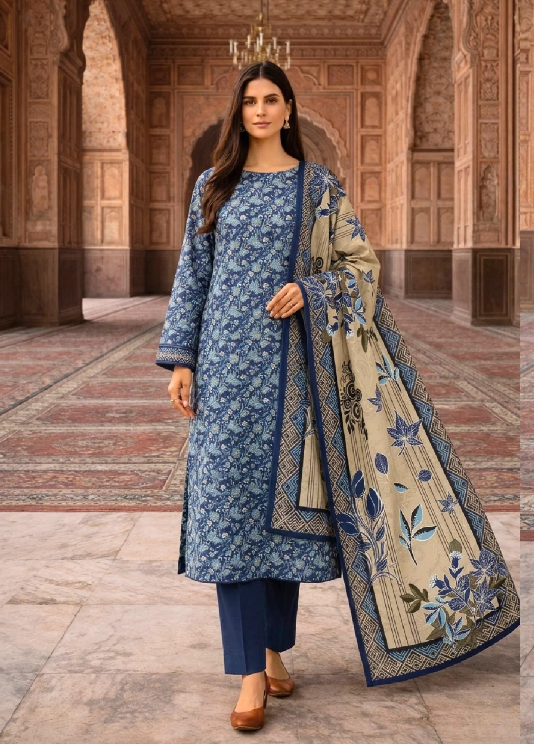 Janan Lawn Collection 2026 – Printed Lawn Suit Summer Collection D-09