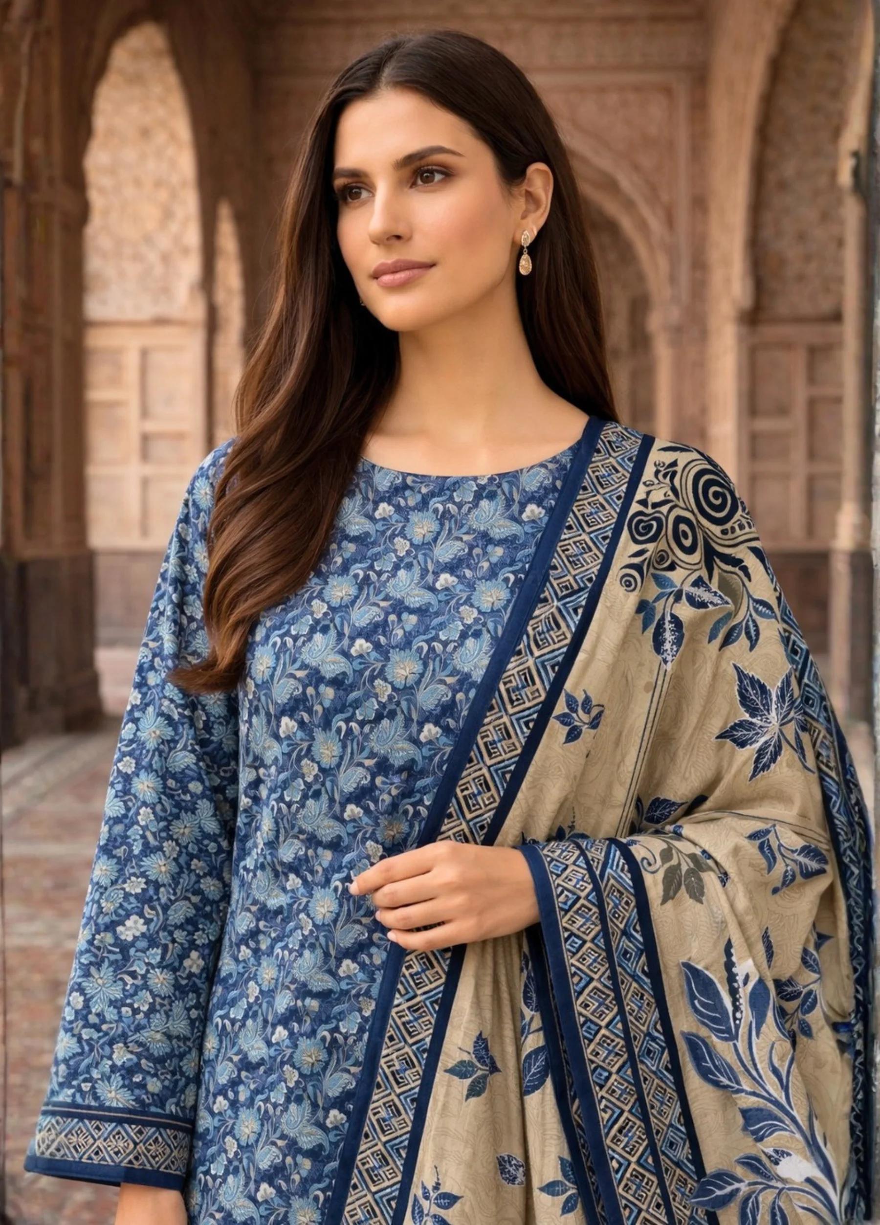 Janan Lawn Collection 2026 – Printed Lawn Suit Summer Collection D-09 - Image 3