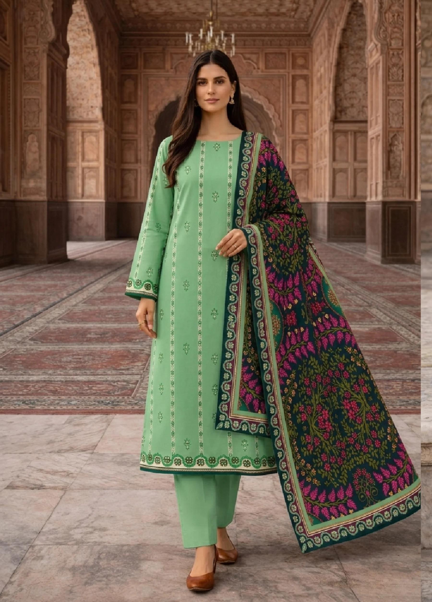 Janan Lawn Collection 2026 – Printed Lawn Suit Summer Collection D-10