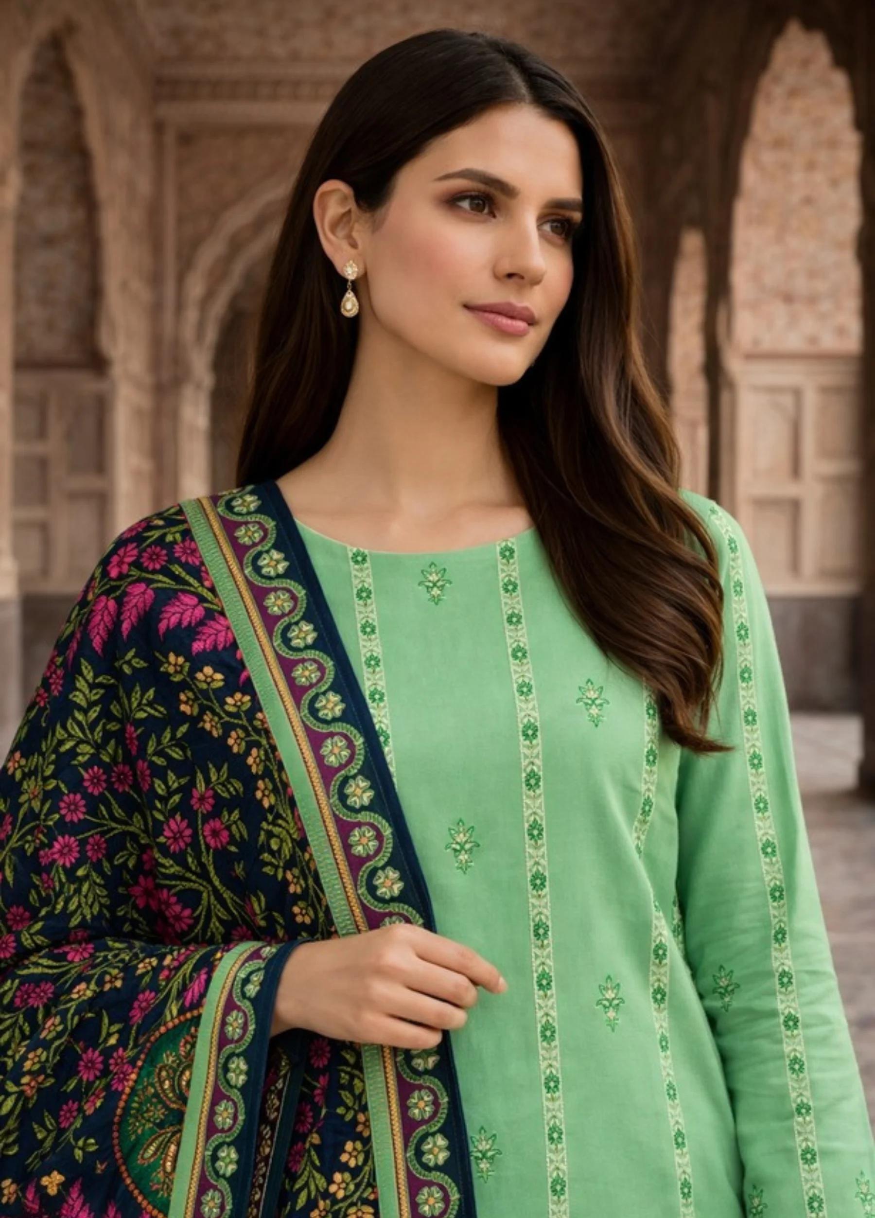 Janan Lawn Collection 2026 – Printed Lawn Suit Summer Collection D-10 - Image 3