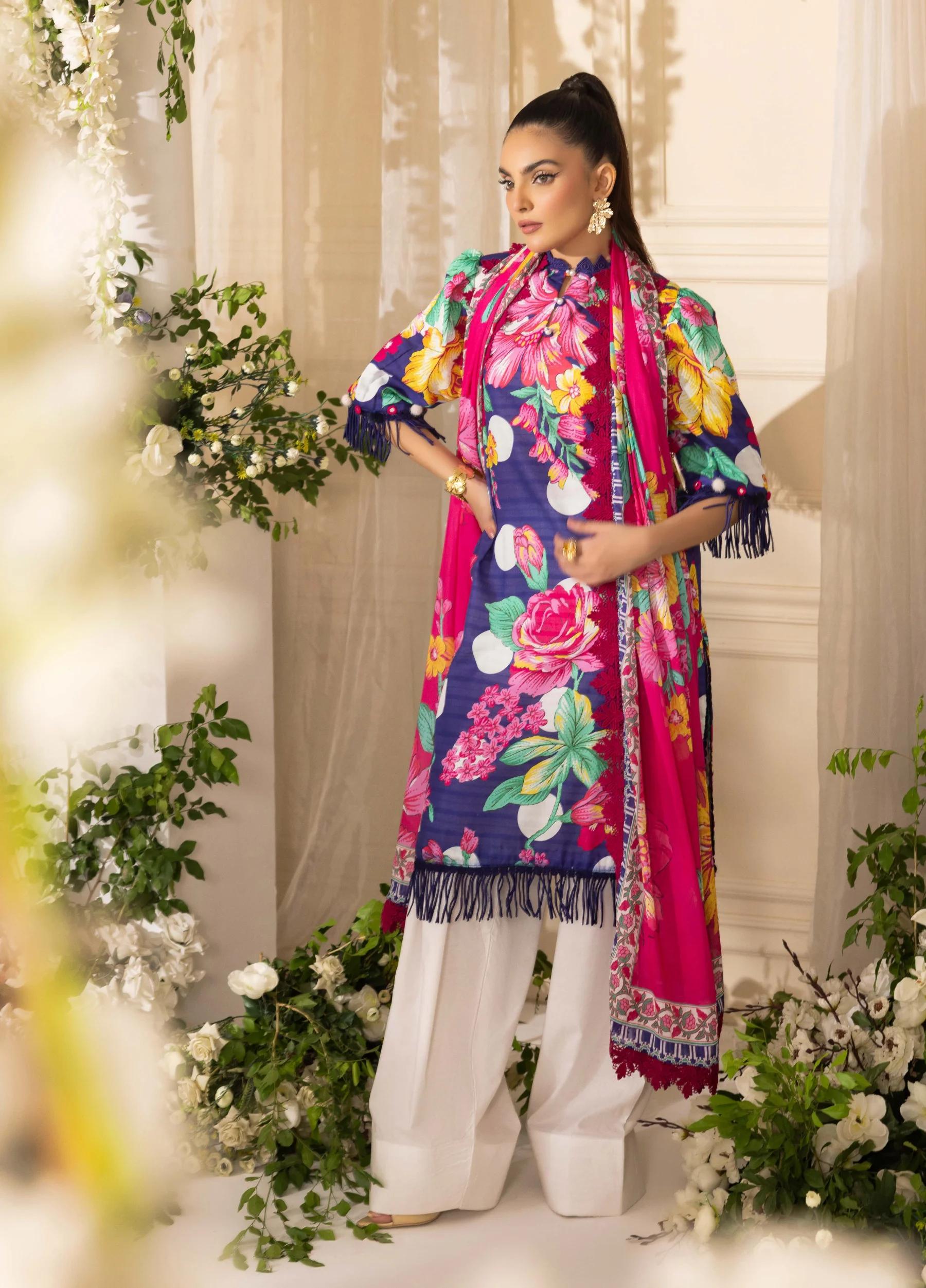 Naqsh by Rangreza Summer Glow Luxury Lawn Unstitched 3-Piece Suit – Article 00159