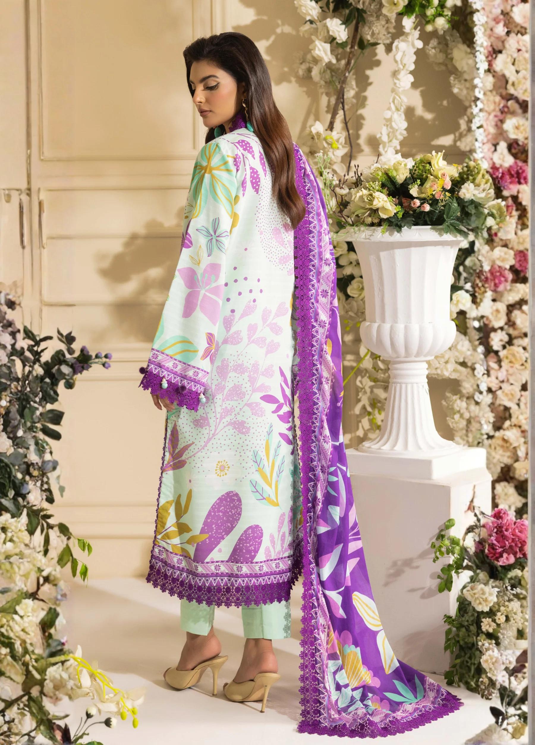 Naqsh by Rangreza Summer Glow Luxury Lawn Unstitched 3-Piece Suit – Article 00151 - Image 3
