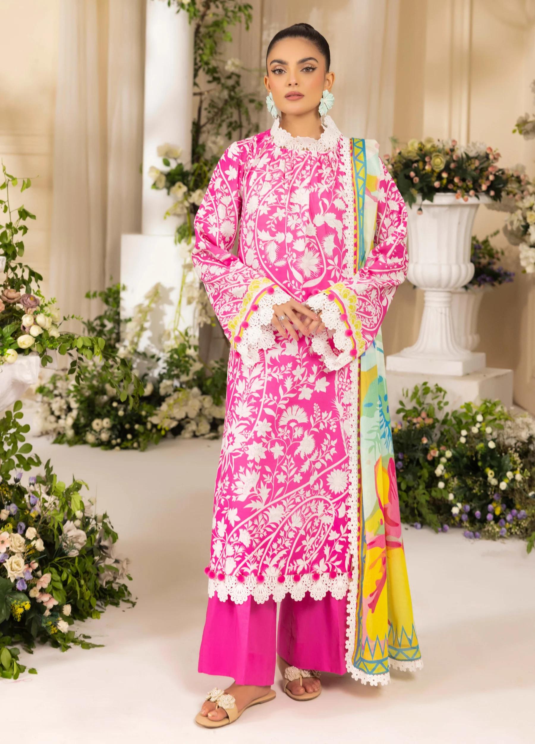 Naqsh by Rangreza Summer Glow Luxury Lawn Unstitched 3-Piece Suit – Article 00157