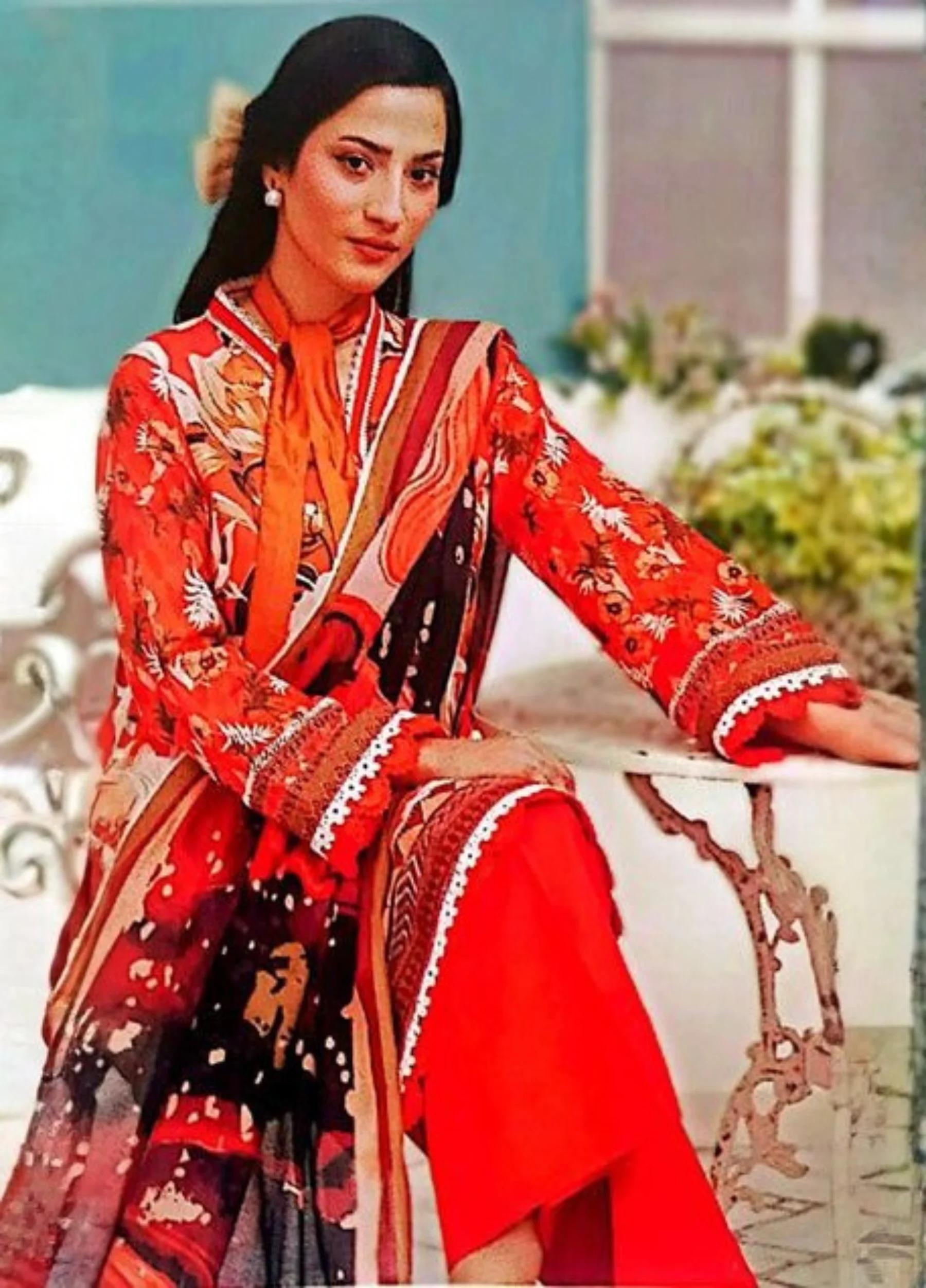 Rangreza Unstitched 3 Piece Lawn Collection – Article 01