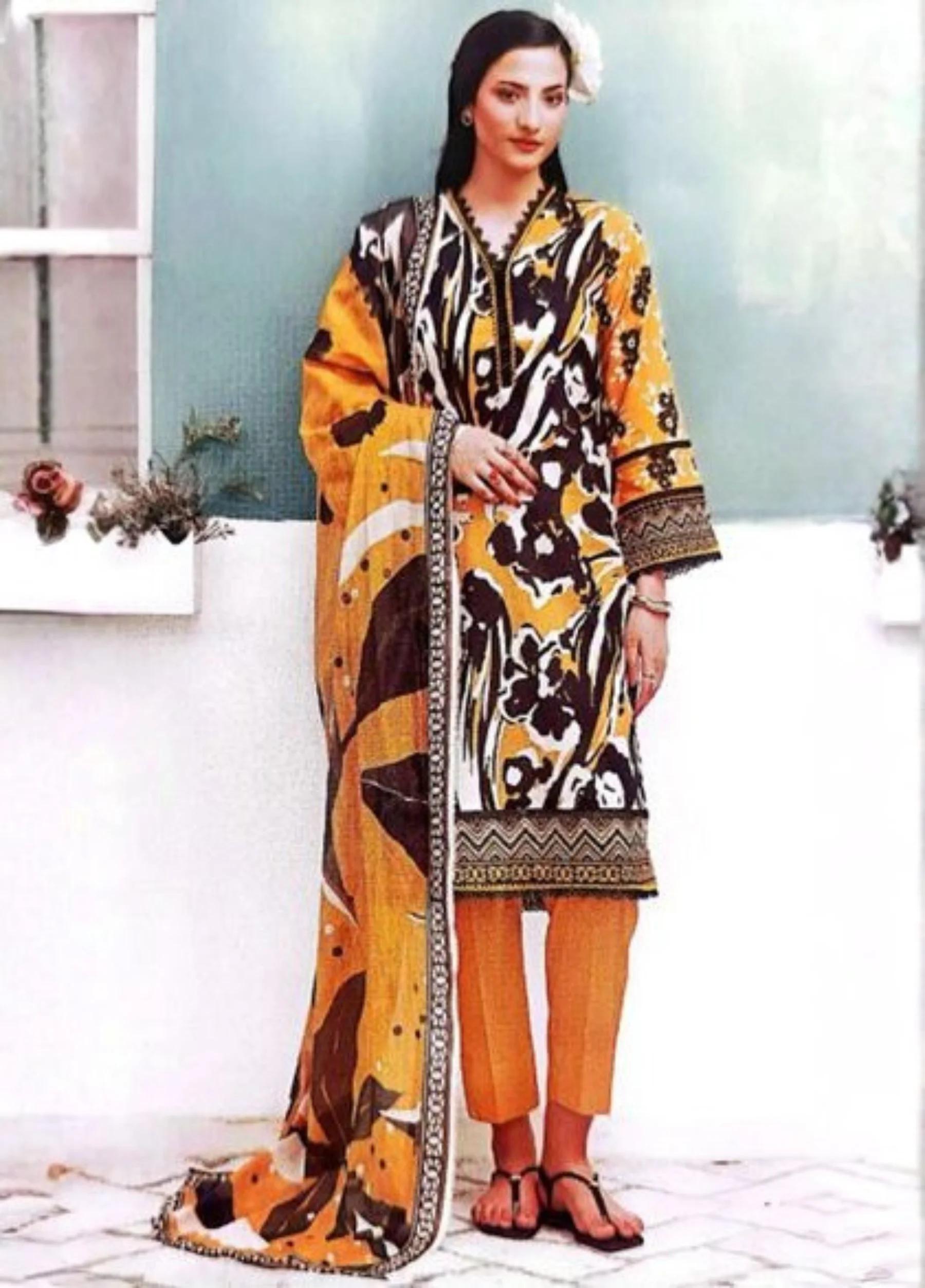 Rangreza Unstitched 3 Piece Lawn Collection – Article 06