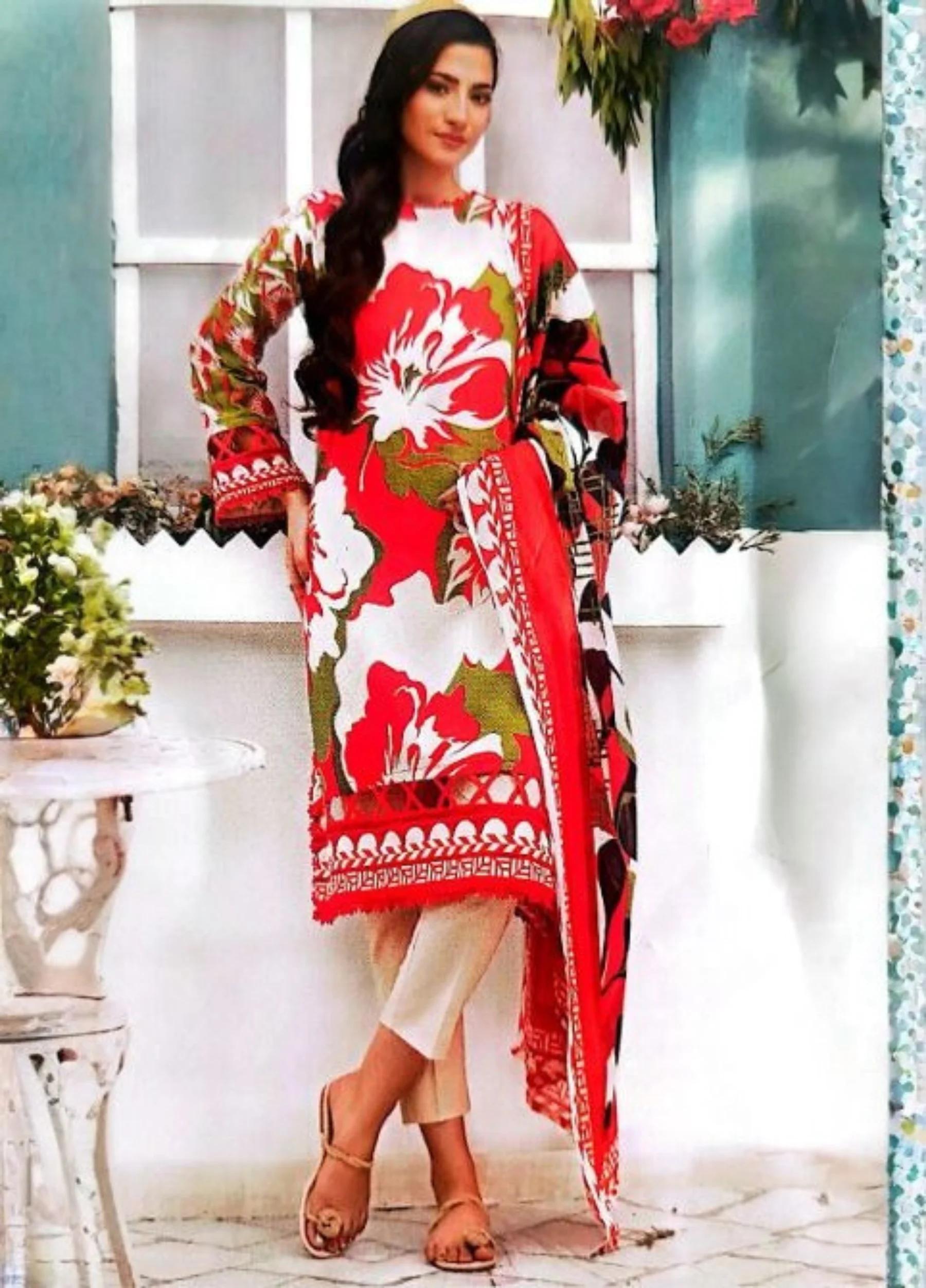 Rangreza Unstitched 3 Piece Lawn Collection – Article 09