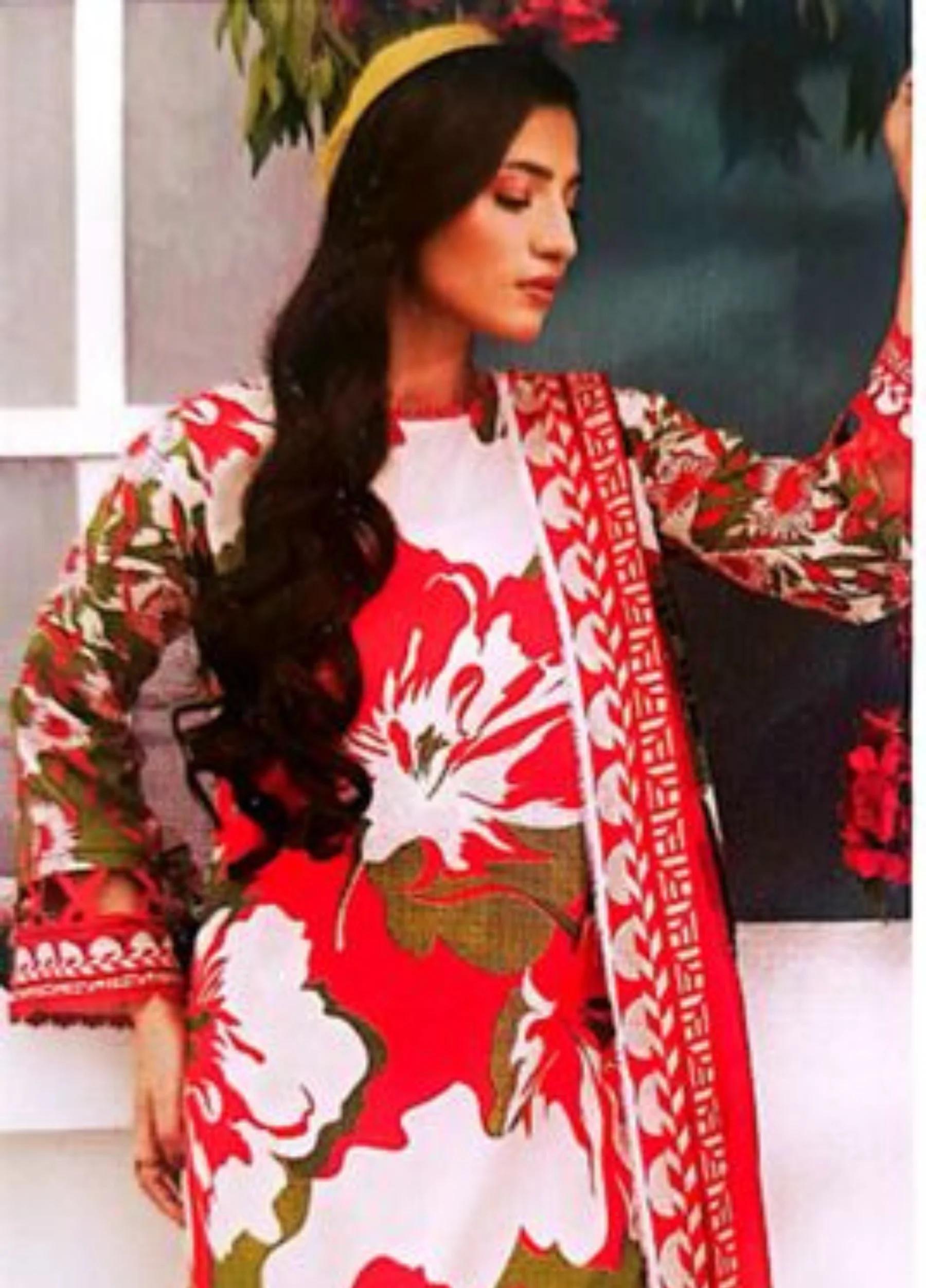 Rangreza Unstitched 3 Piece Lawn Collection – Article 09