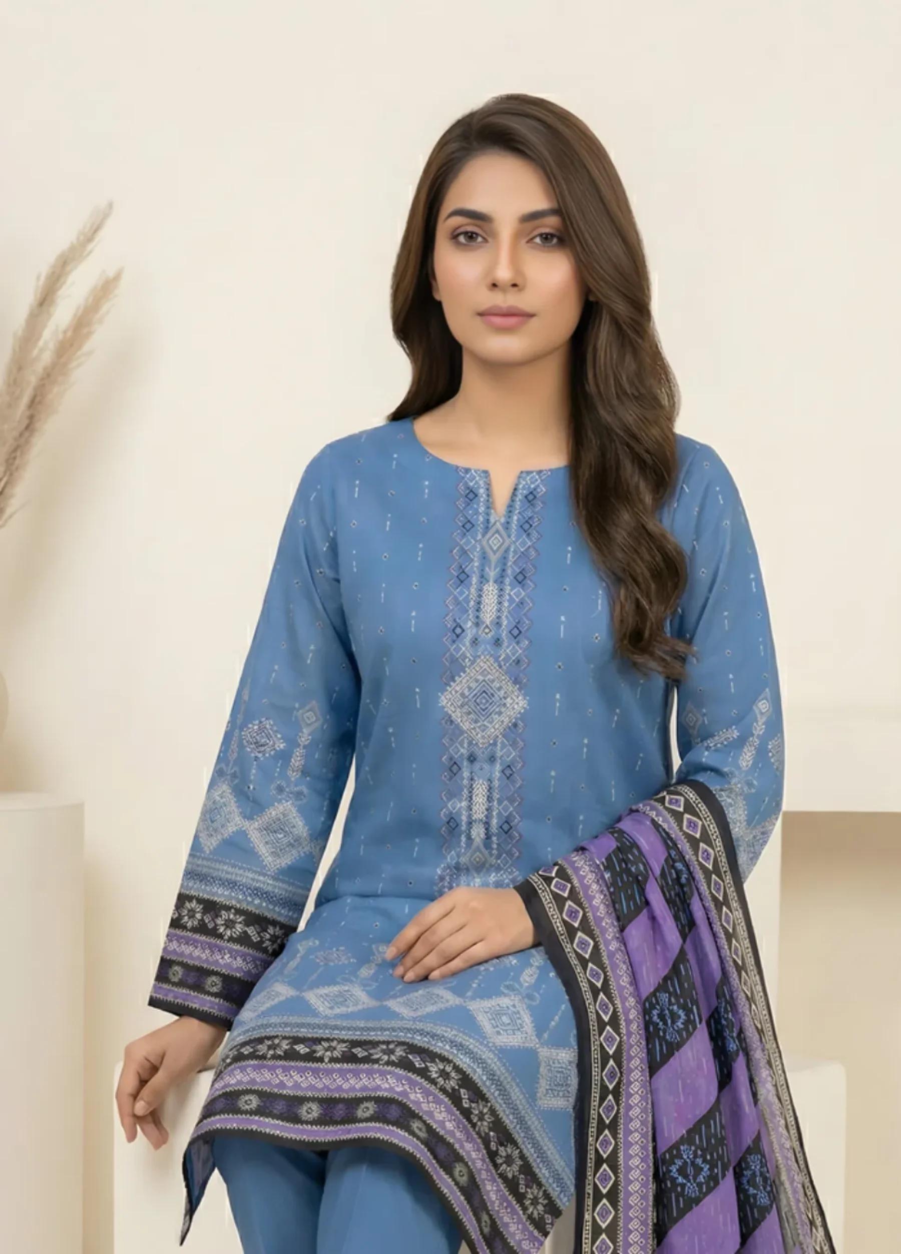 Marooj Gold Imperial Collection Vol 30 Unstitched 3 PC Suit – Design 4