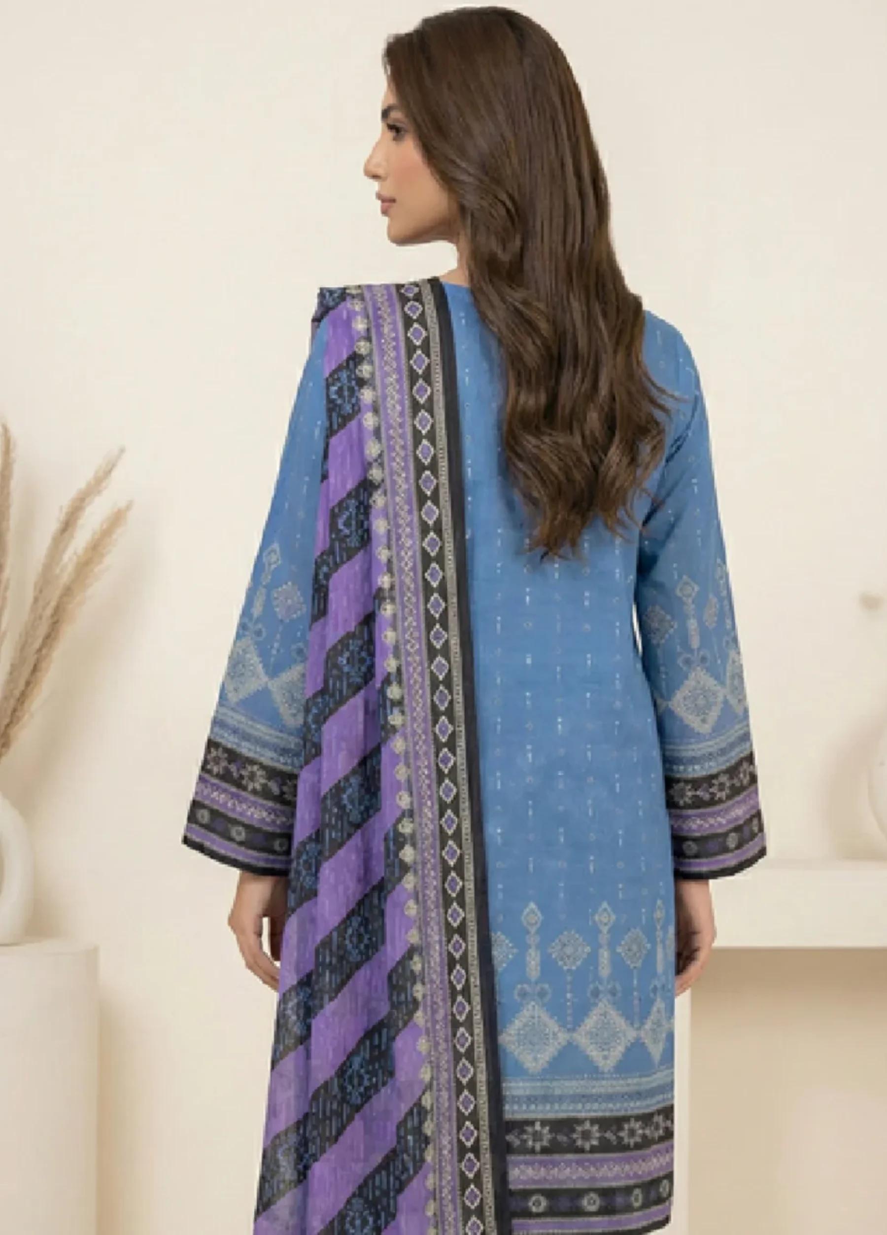 Marooj Gold Imperial Collection Vol 30 Unstitched 3 PC Suit – Design 4 - Image 3